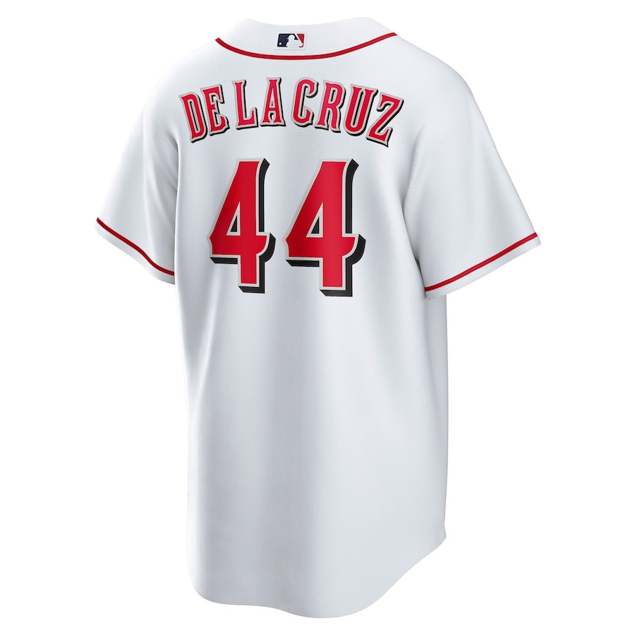 Elly De La Cruz 44 Cincinnati Reds Home Player ??White MLB Jersey Men's