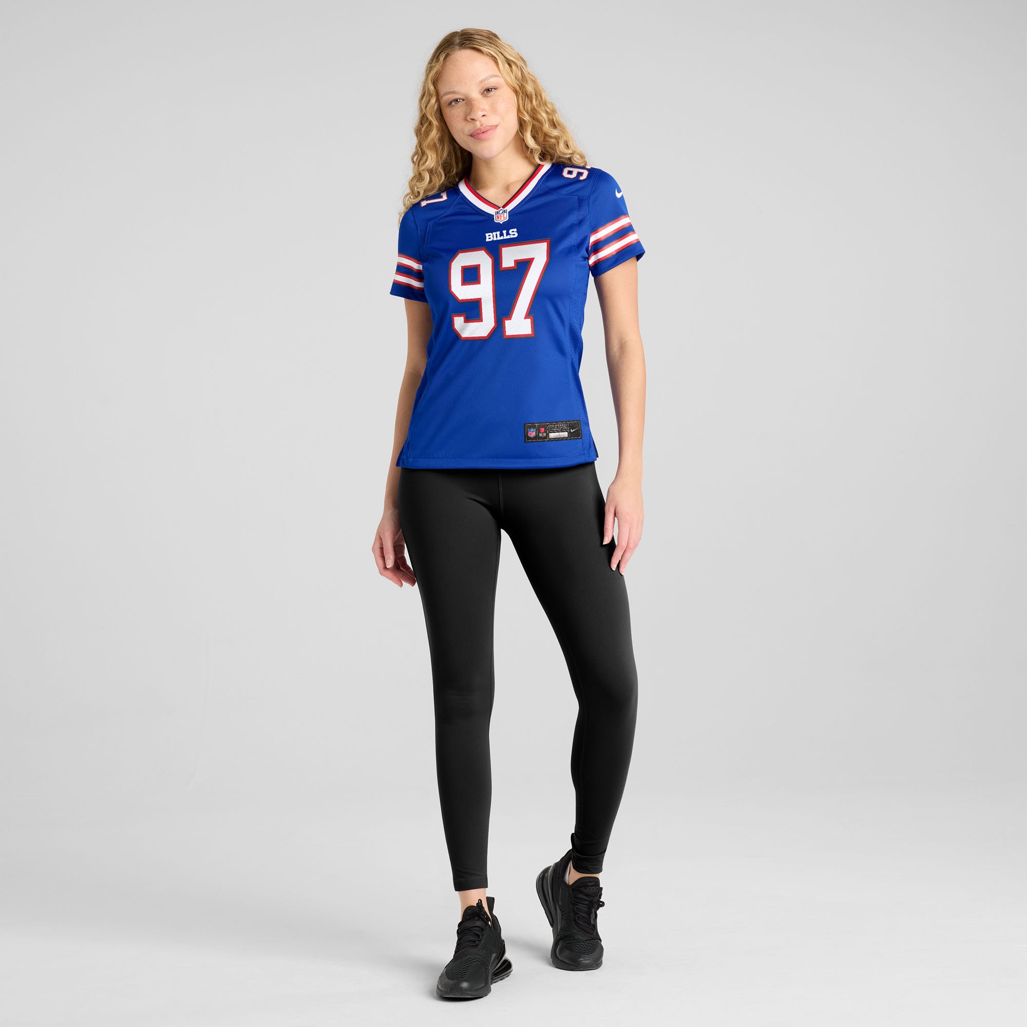 Buffalo Bills Zion Logue Royal Team Game NFL Jersey Women's