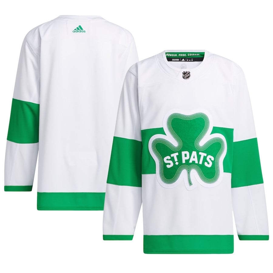 Toronto Maple Leafs St. Patricks Alternate Primegreen White NHL Jersey Men's