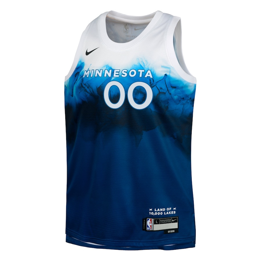 Minnesota Timberwolves 2023/24 City Edition Swingman Custom Blue NBA Jersey Youth