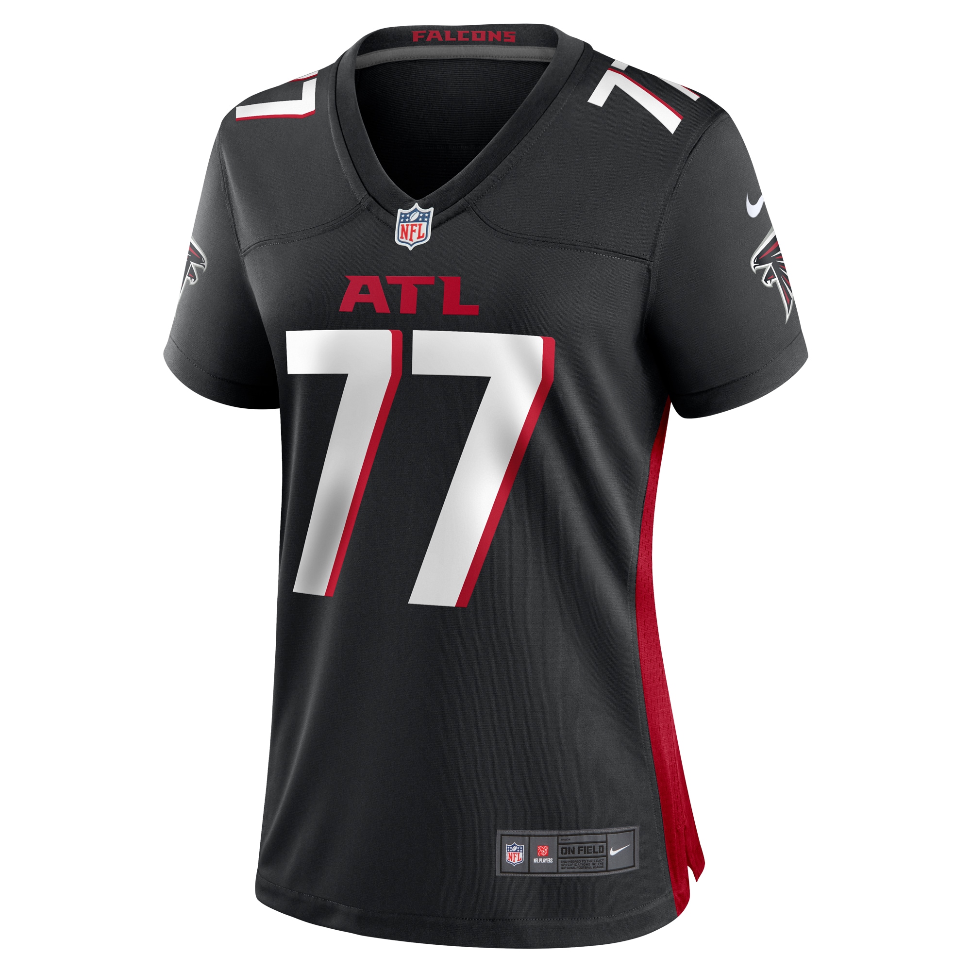 Atlanta Falcons Storm Norton Black Game NFL Jersey Women's