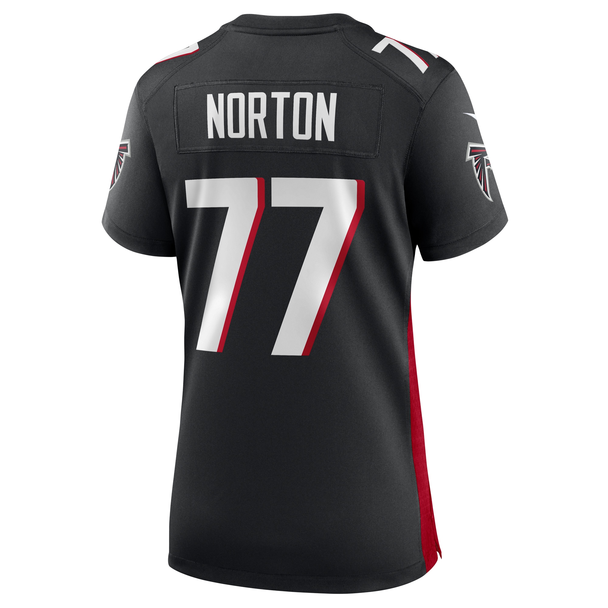 Atlanta Falcons Storm Norton Black Game NFL Jersey Women's