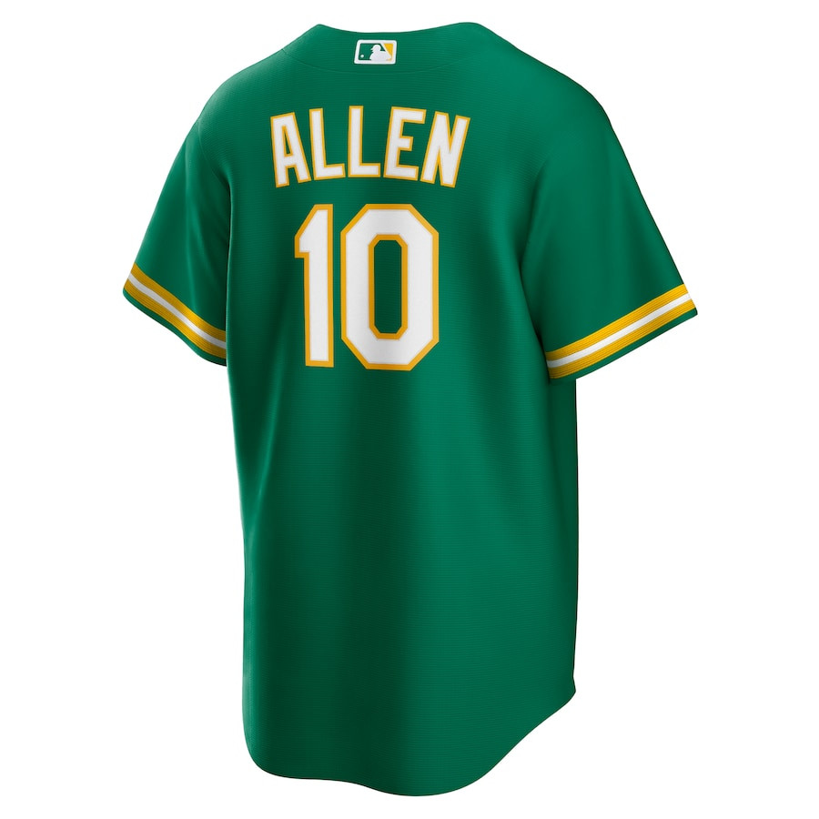 Nick Allen 10 Oakland Athletics Alternate Kelly Green MLB Jersey Men's