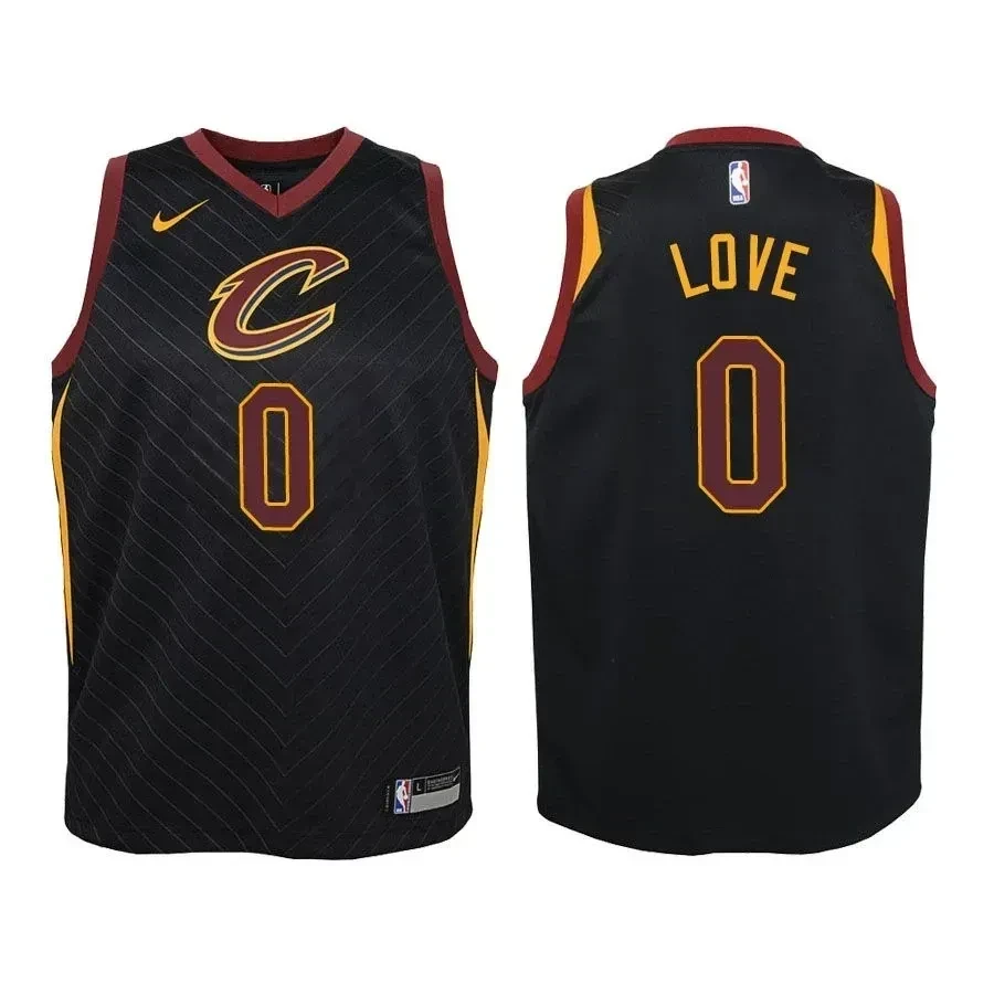Cleveland Cavaliers Kevin Love 0 Statet Black NBA Jersey Youth