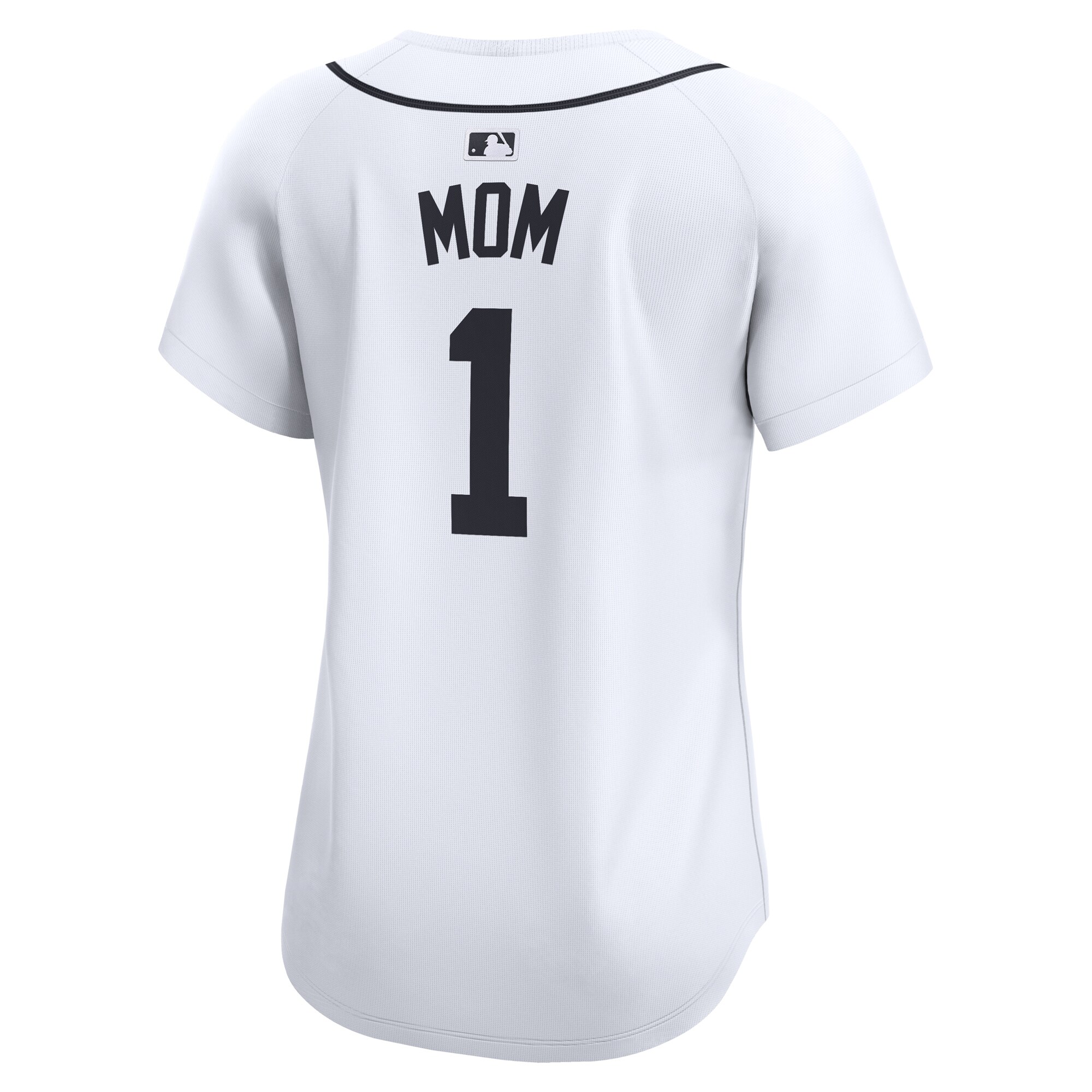 Detroit Tigers White #1 Mom Home Limited MLB Jersey Women's