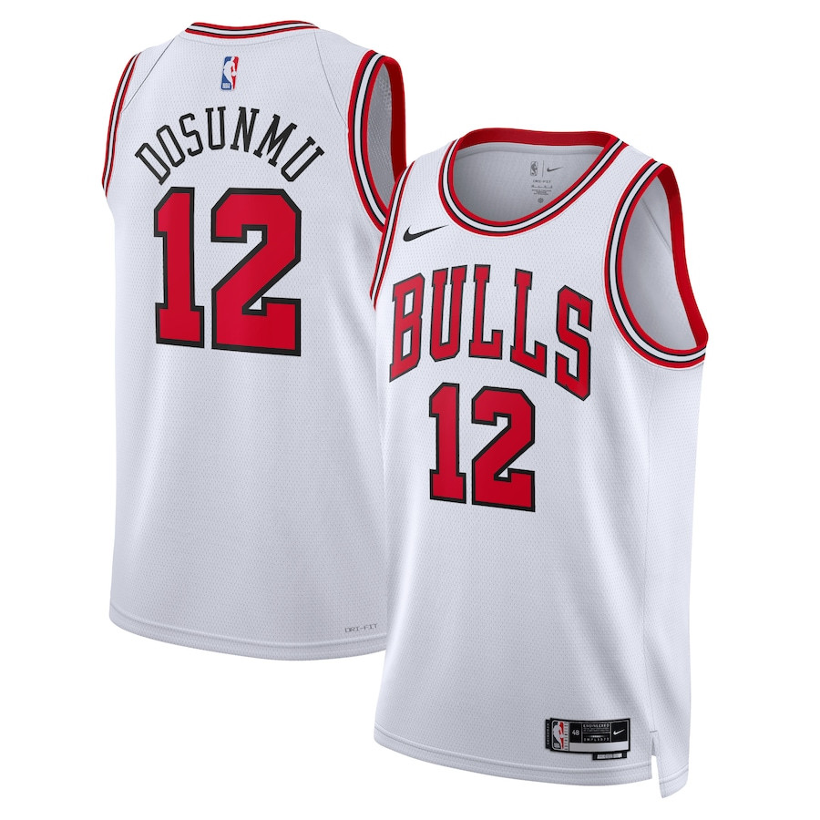 Ayo Dosunmu 12 Chicago Bulls Unisex Swingman Association Editio White NBA Jersey Unisex