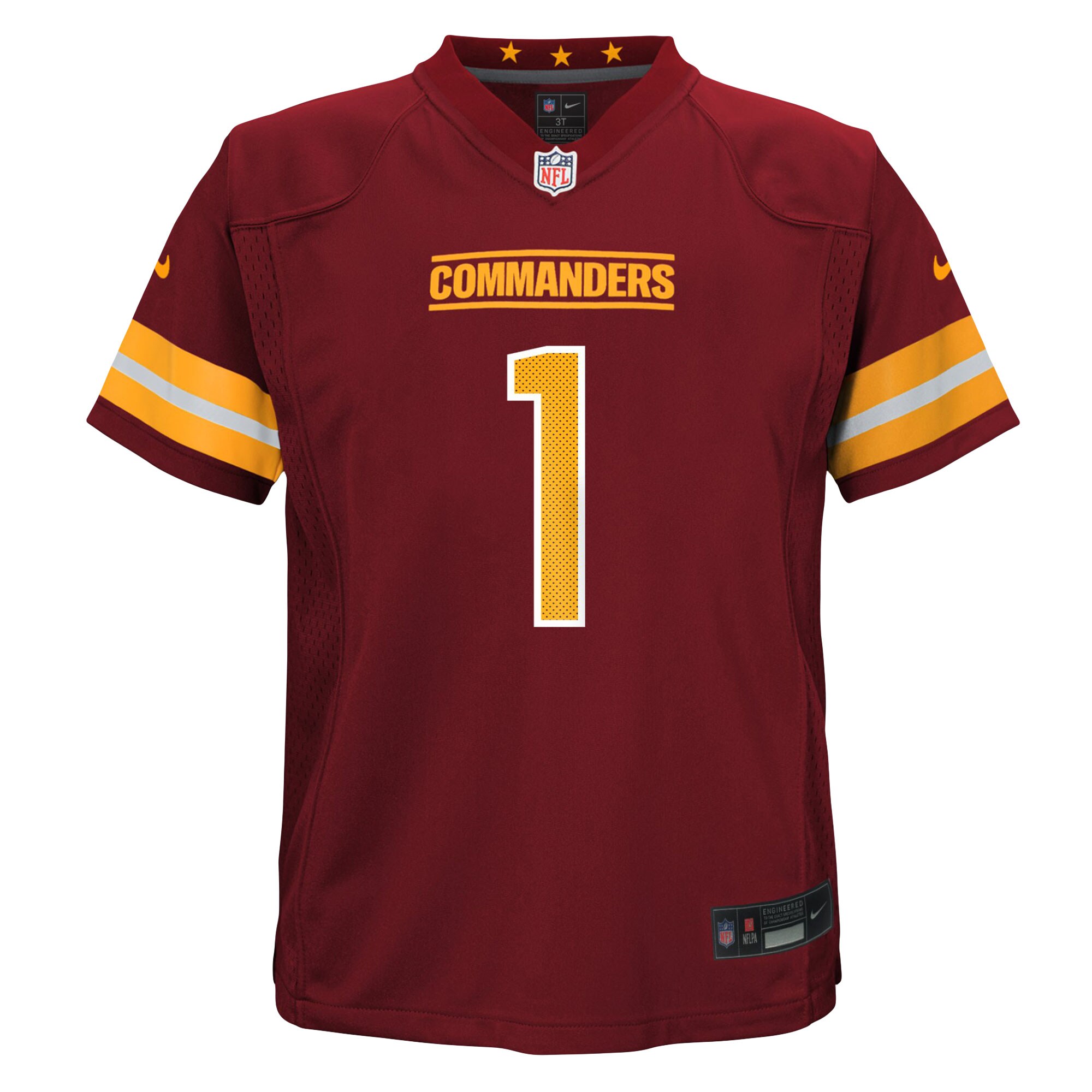 Preschool Washington Commanders Jahan Dotson Burgundy Game NFL Jersey Men's
