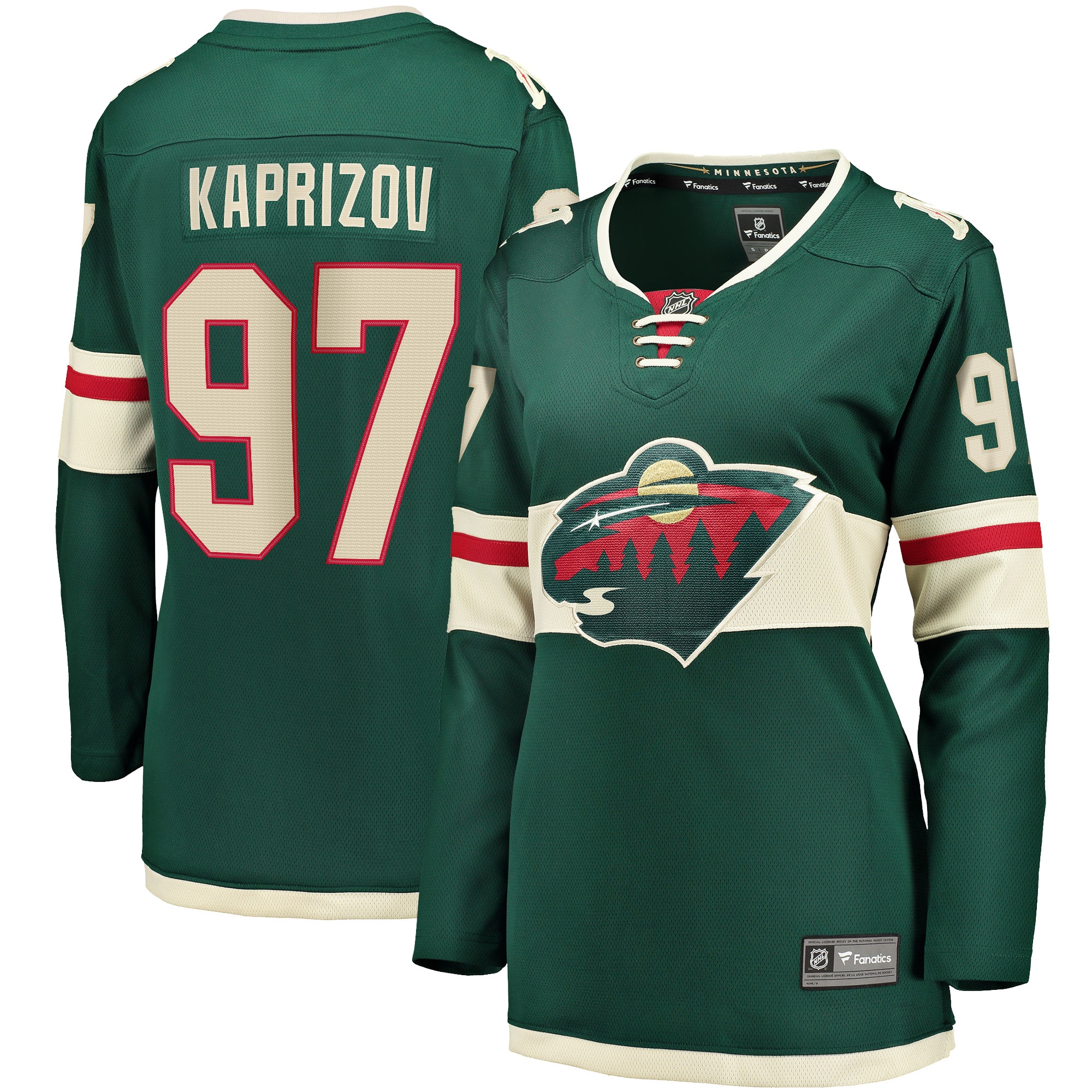 Minnesota Wild Kirill Kaprizov Green Home Breakaway NHL Jersey Women's