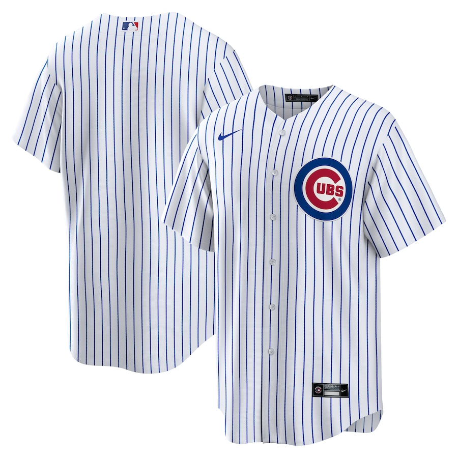 Chicago Cubs Home Blank Jersey White
