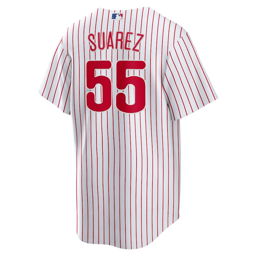 Ranger Su?rez 55 Philadelphia Phillies White MLB Jersey Men's