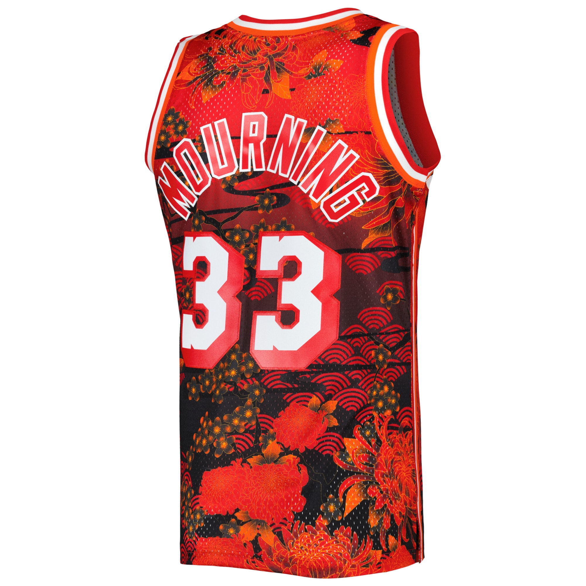 Mitchell Ness Alonzo Mourning Red Miami Heat 1996/97 Hardwood Classics Lunar New Year Swingman NBA Jersey Men's