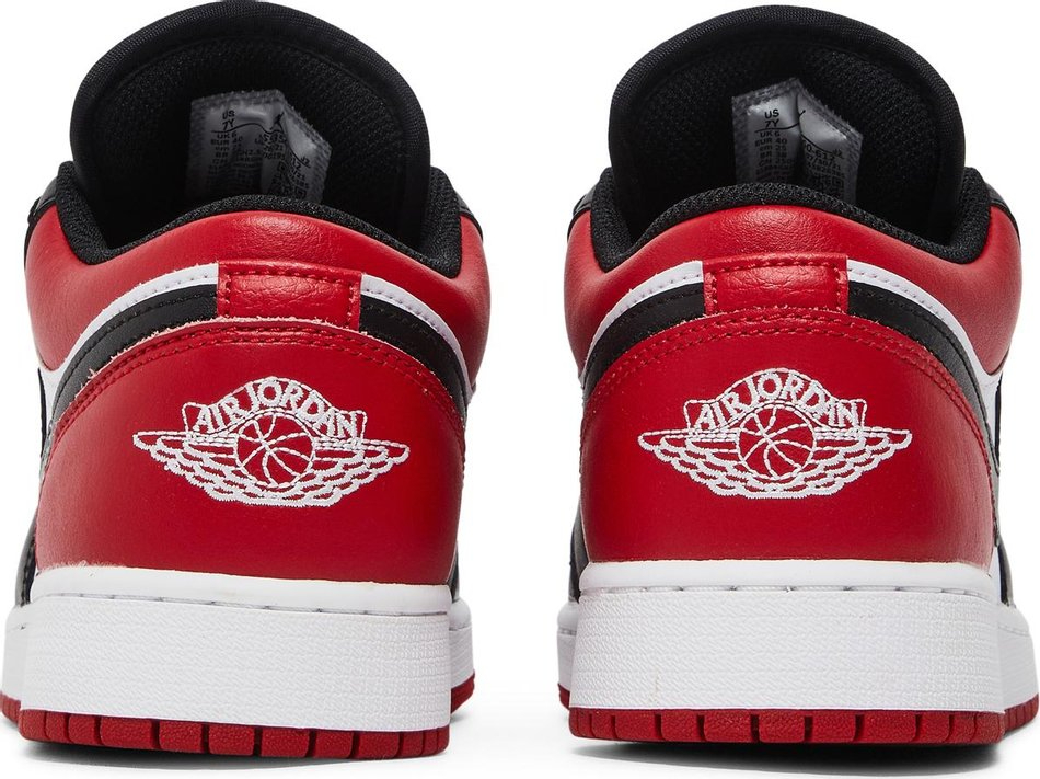 Air Jordan 1 Low GS Bred Toe 553560-612