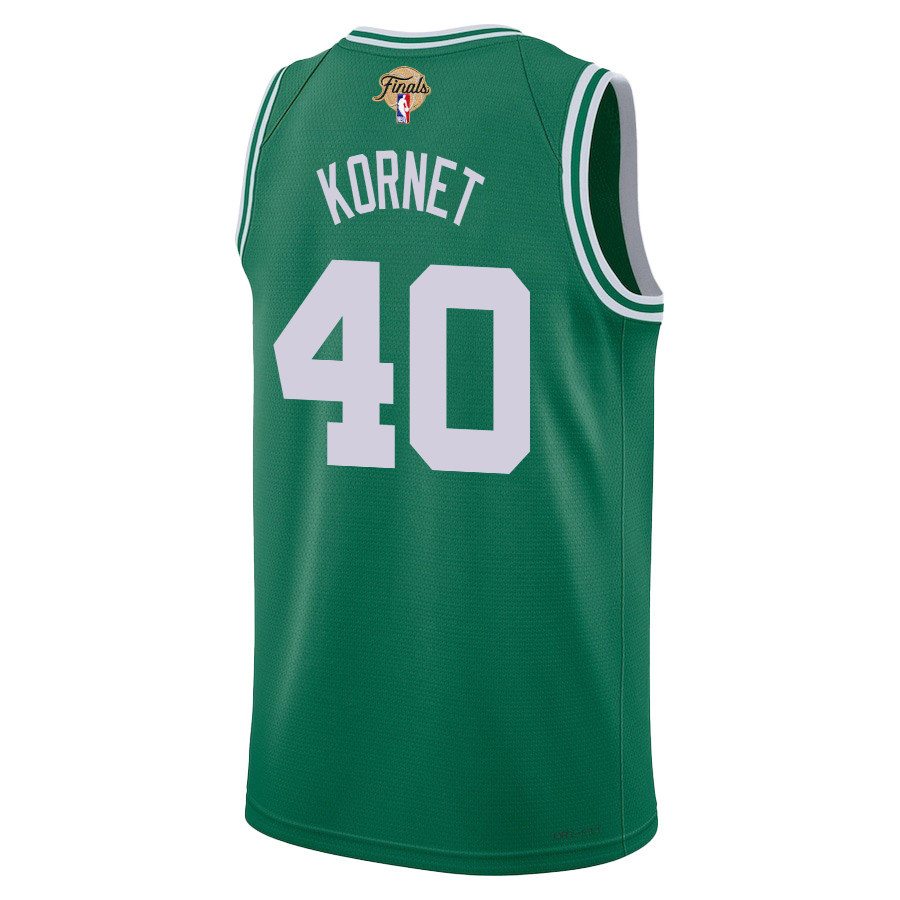 Luke Kornet 40 Boston Celtics 2024 FINALS PATCH Icon Edition Kelly Green NBA Jersey Men's
