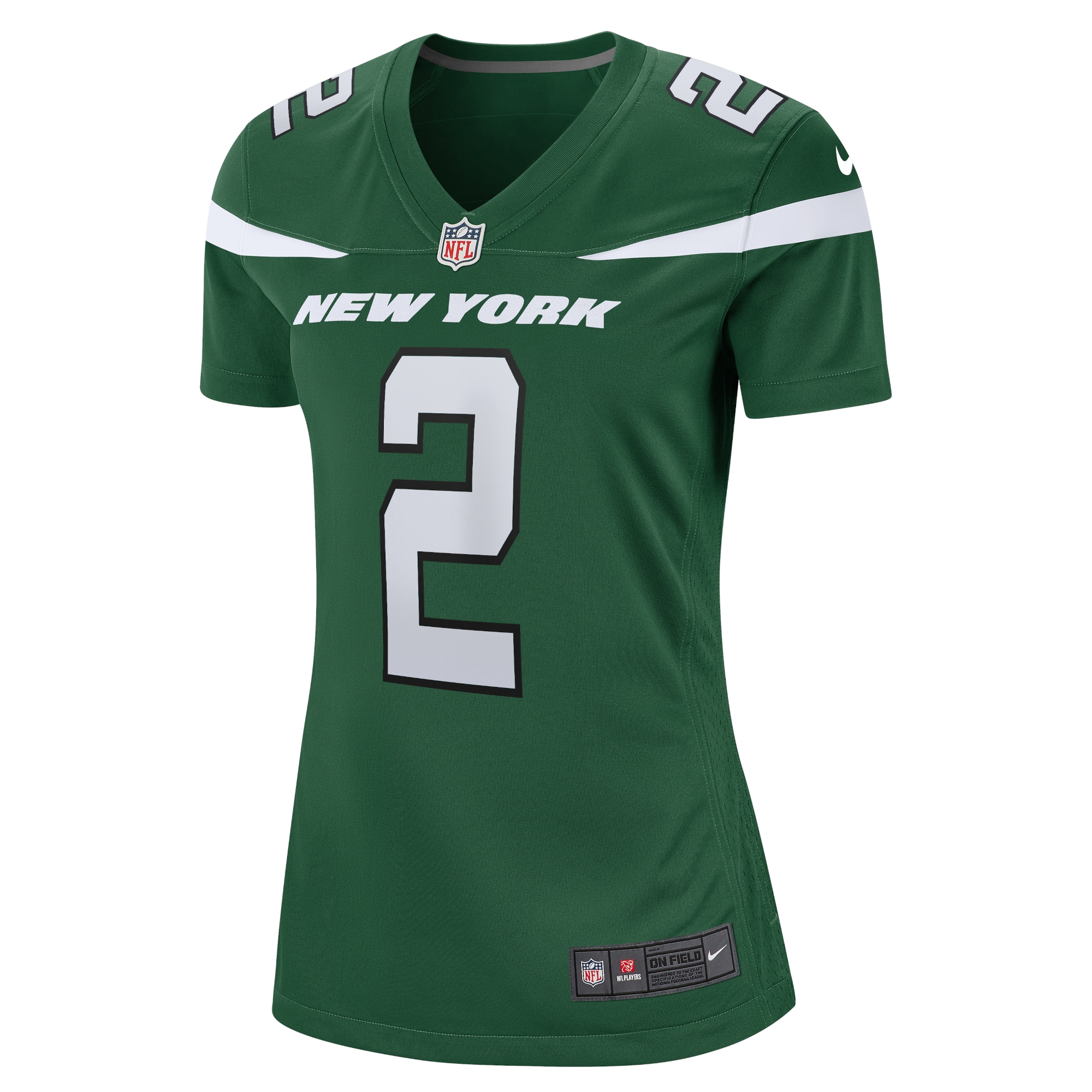 New York Jets Zach Wilson Green Player NFL Jersey Women's