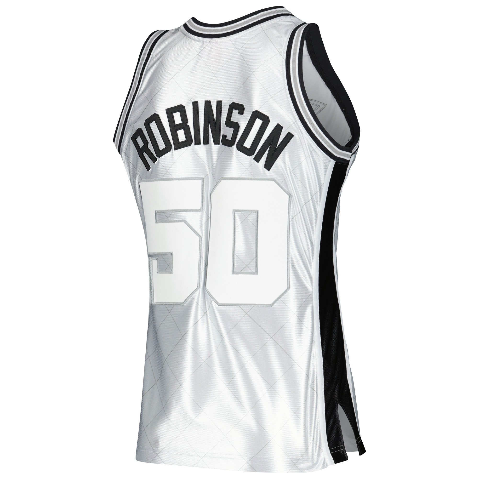 Mitchell Ness David Robinson Platinum San Antonio Spurs 1998/99 Hardwood Classics 75th Anniversary Swingman NBA Jersey Men's