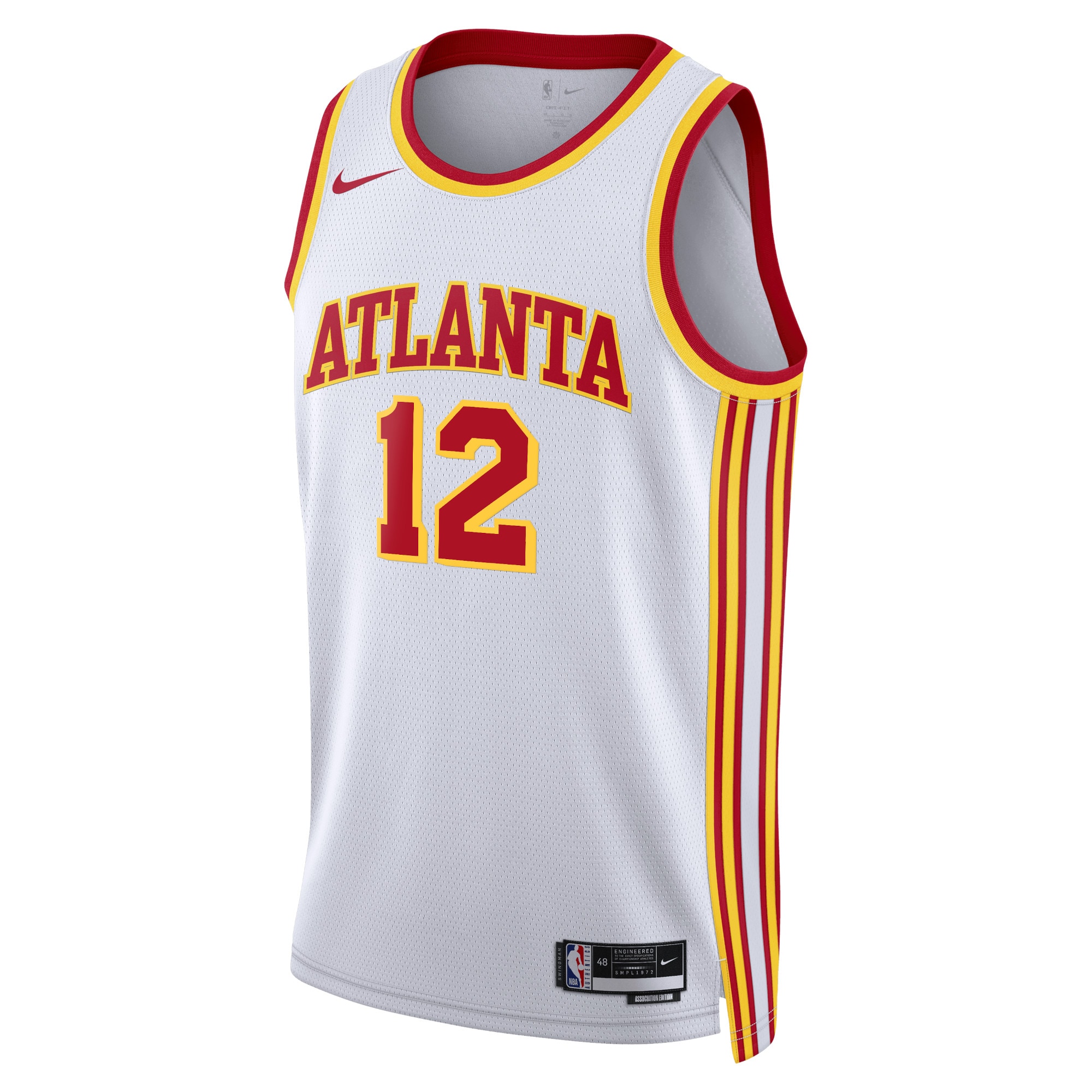 Atlanta Hawks Association Edition Swingman White De'Andre Hunte Unisex NBA Jersey Unisex