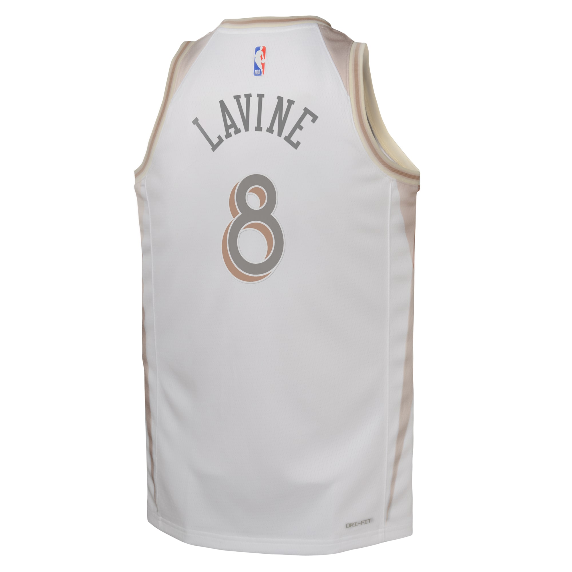 Camiseta City Edition Swingman de los Chicago Bulls 2024 Blanca Zach Lavine Juvenil NBA Jersey Men's
