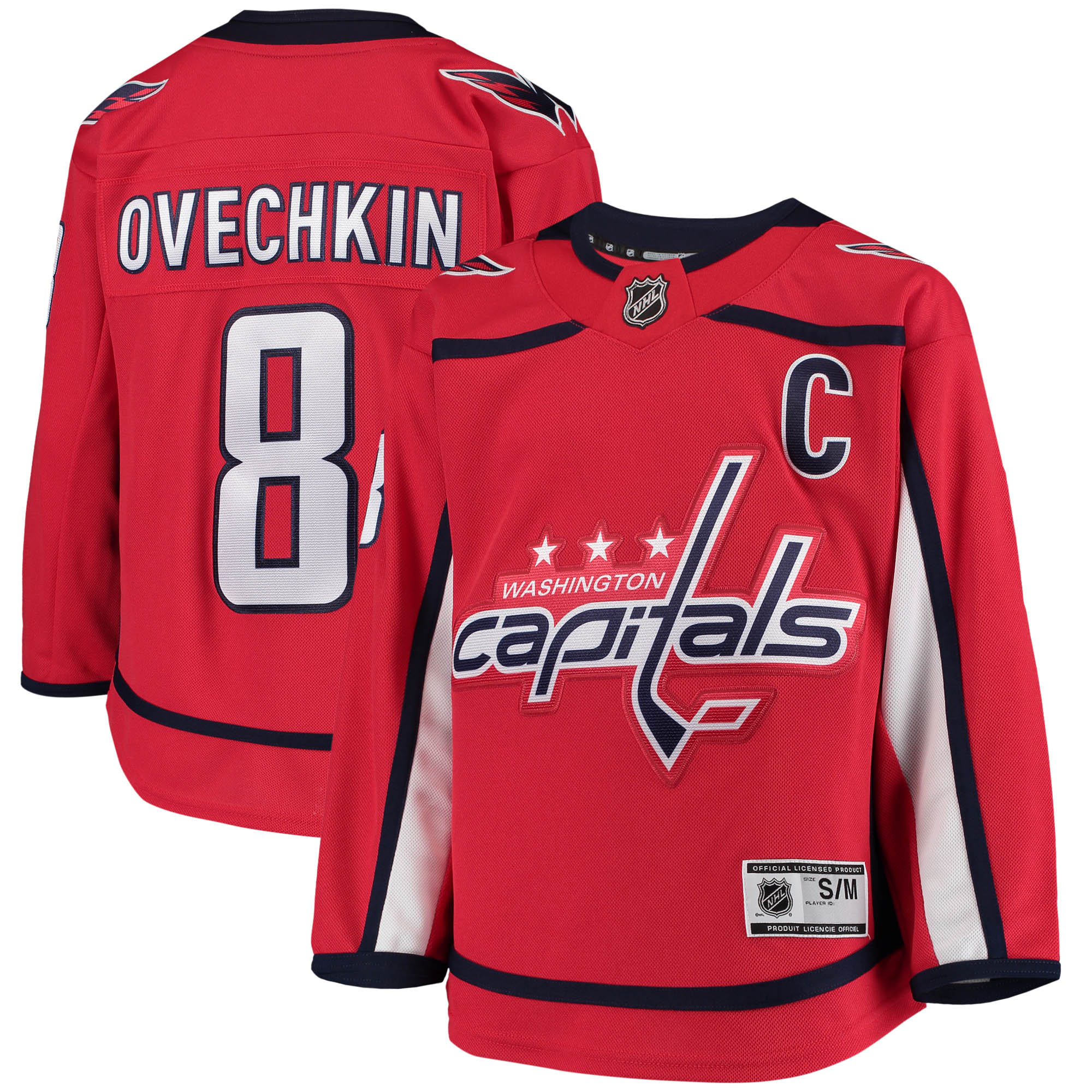 Washington Capitals Alexander Ovechkin Red Home Premier Player NHL Jersey Youth