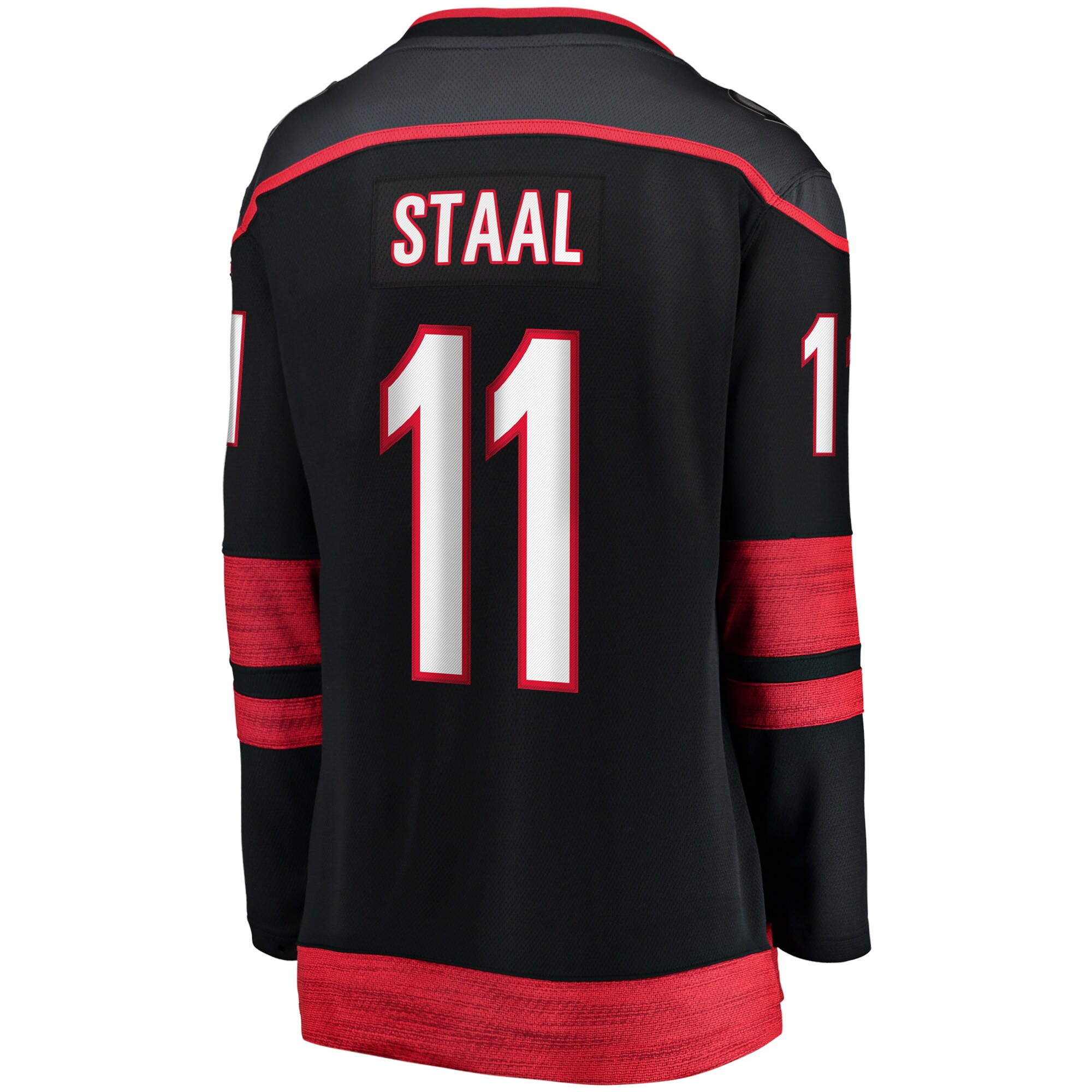 Carolina Hurricanes Jordan Staal Black Home Captain Patch Breakaway Player NHL Jersey Women's