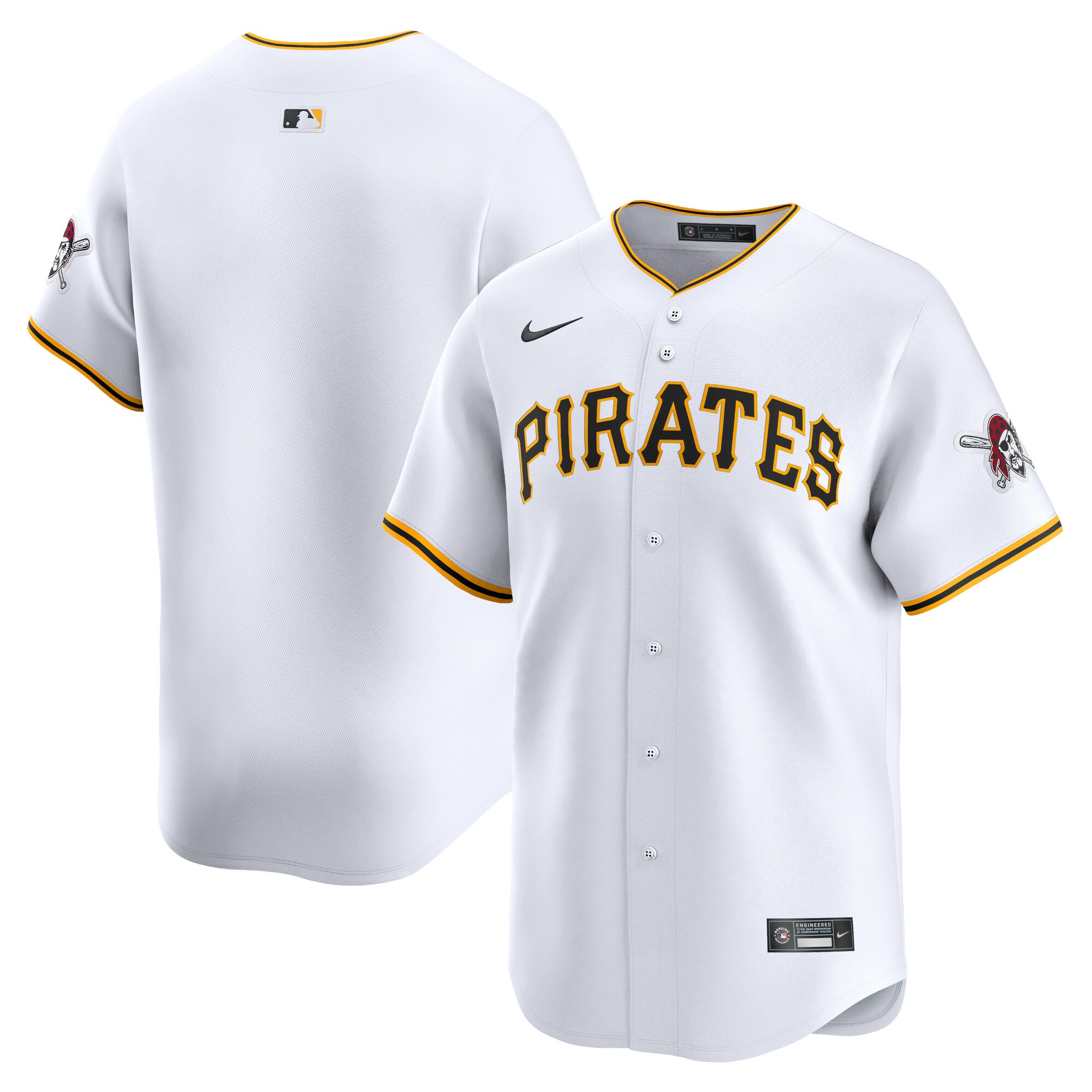 Pittsburgh Pirates White Home Limited MLB Jersey Youth