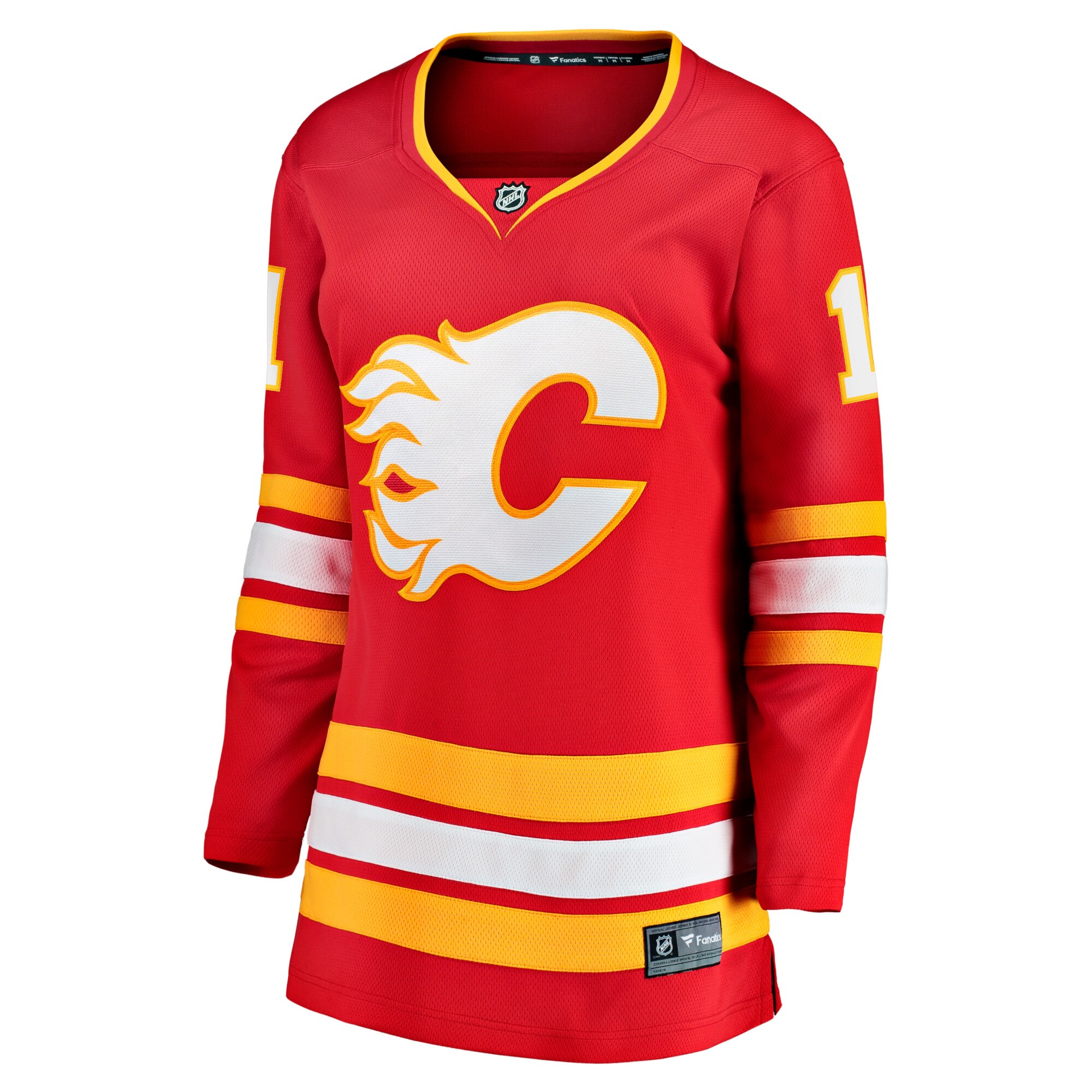 Calgary Flames Mikael Backlund Red Home Team Breakaway Player NHL Jersey Women's