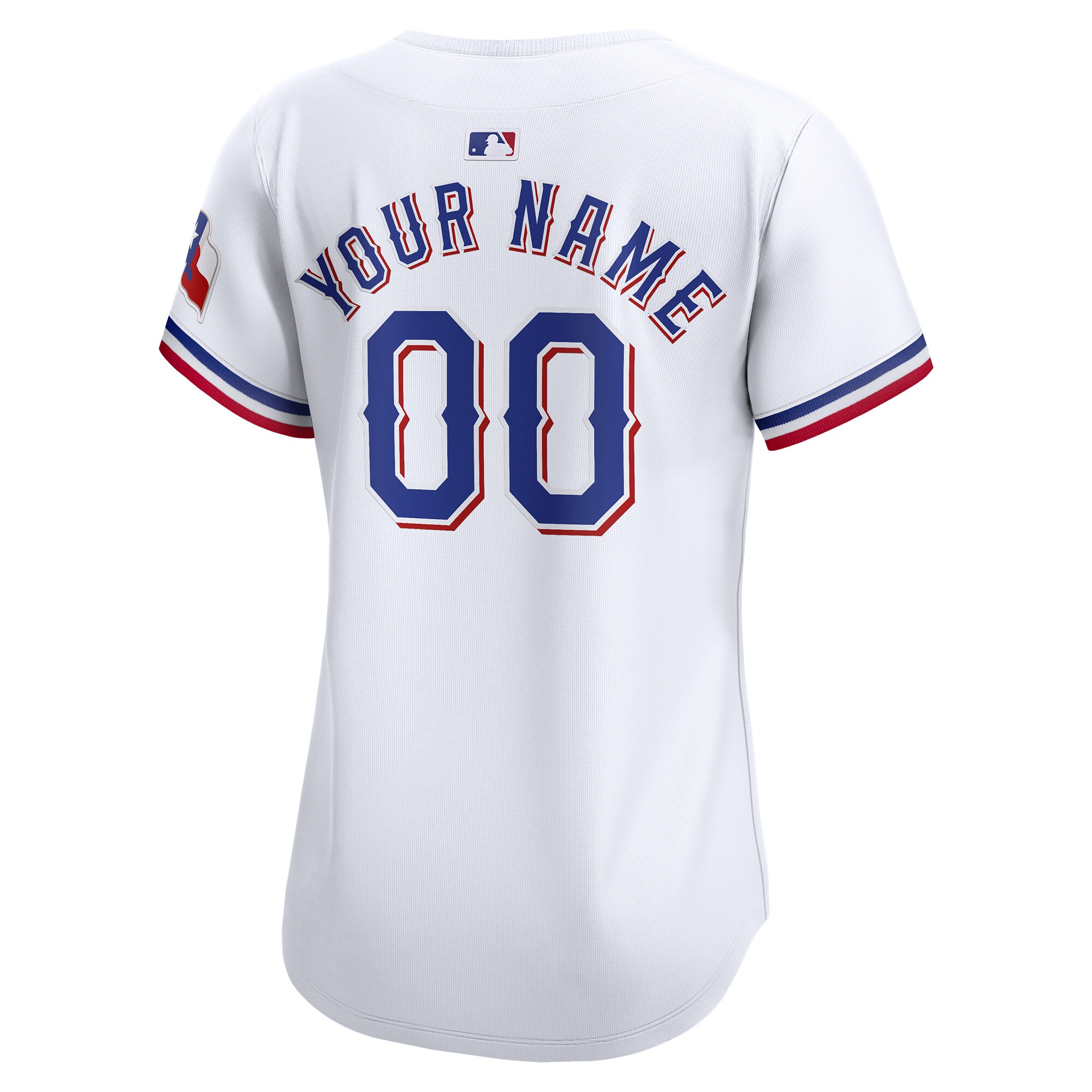 Texas Rangers White Home Limited Custom MLB Jersey Women's