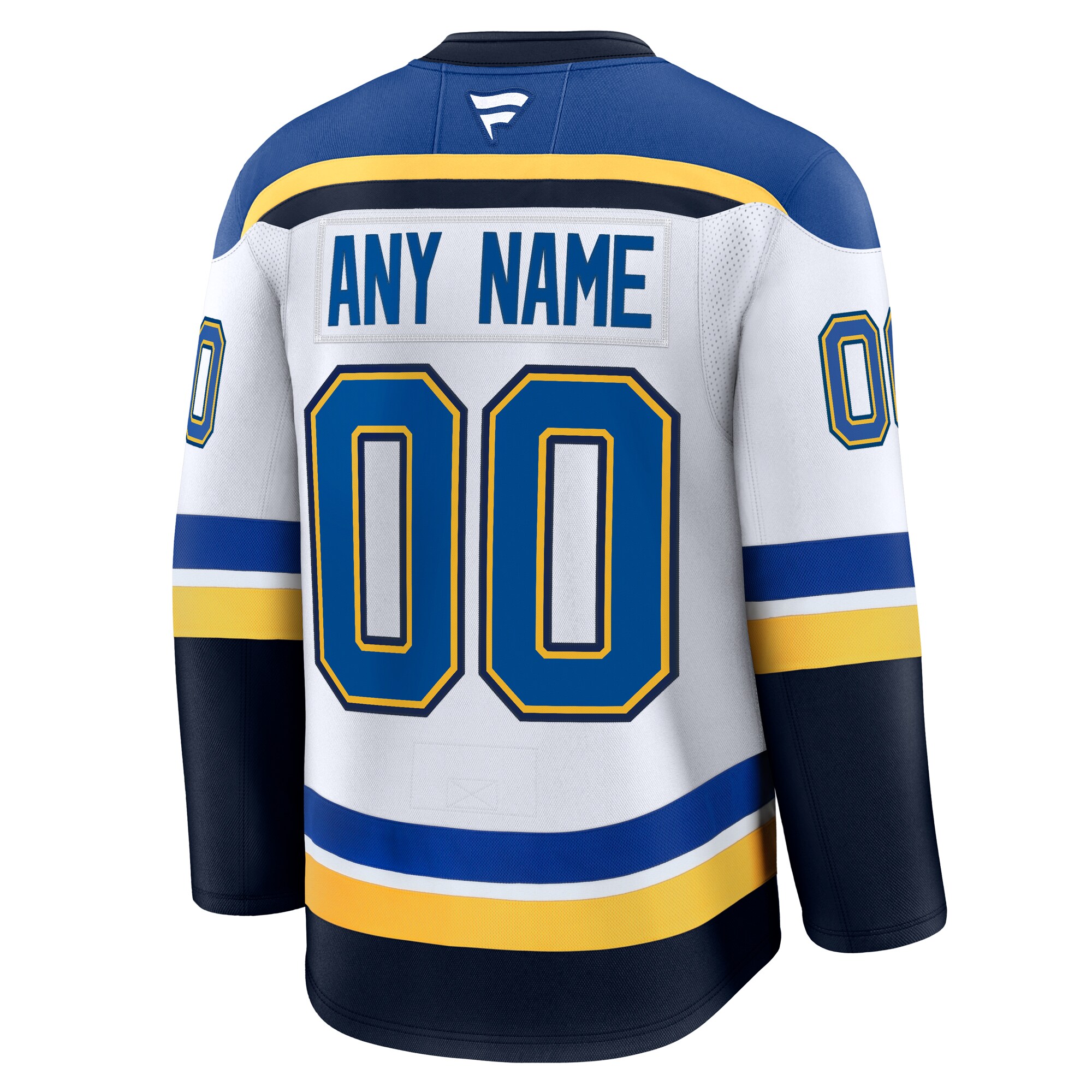 St. Louis Blues White Away Premium Custom NHL Jersey Men's