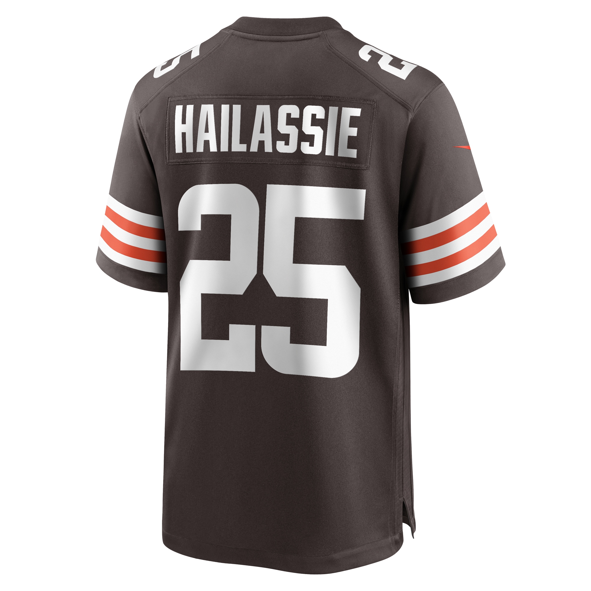 Cleveland Browns Kahlef Hailassie Brown Team Game NFL Jersey Men's