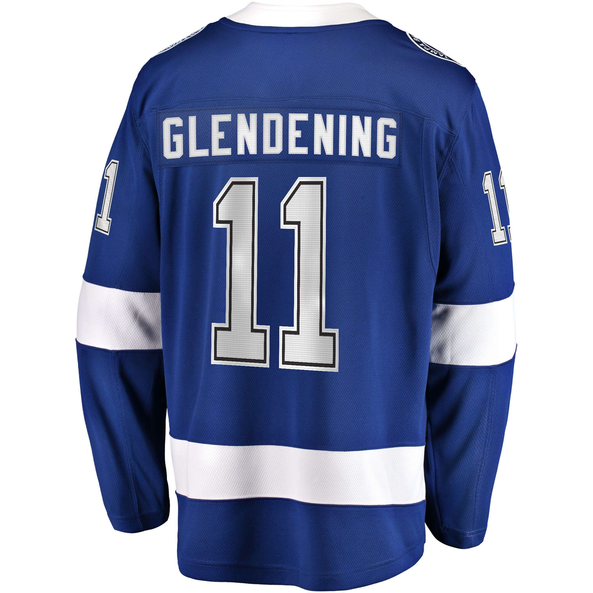 Tampa Bay Lightning Luke Glendening Blue Home Breakaway NHL Jersey Men's