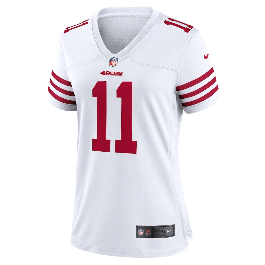 Brandon Aiyuk 11 San Francisco 49ers Retired Game White NFL Jersey Women's