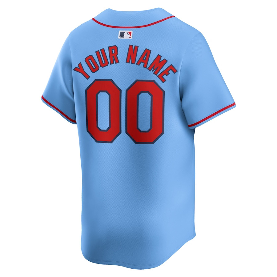 St. Louis Cardinals Alternate Limited Custom Light Blue MLB Jersey Men's