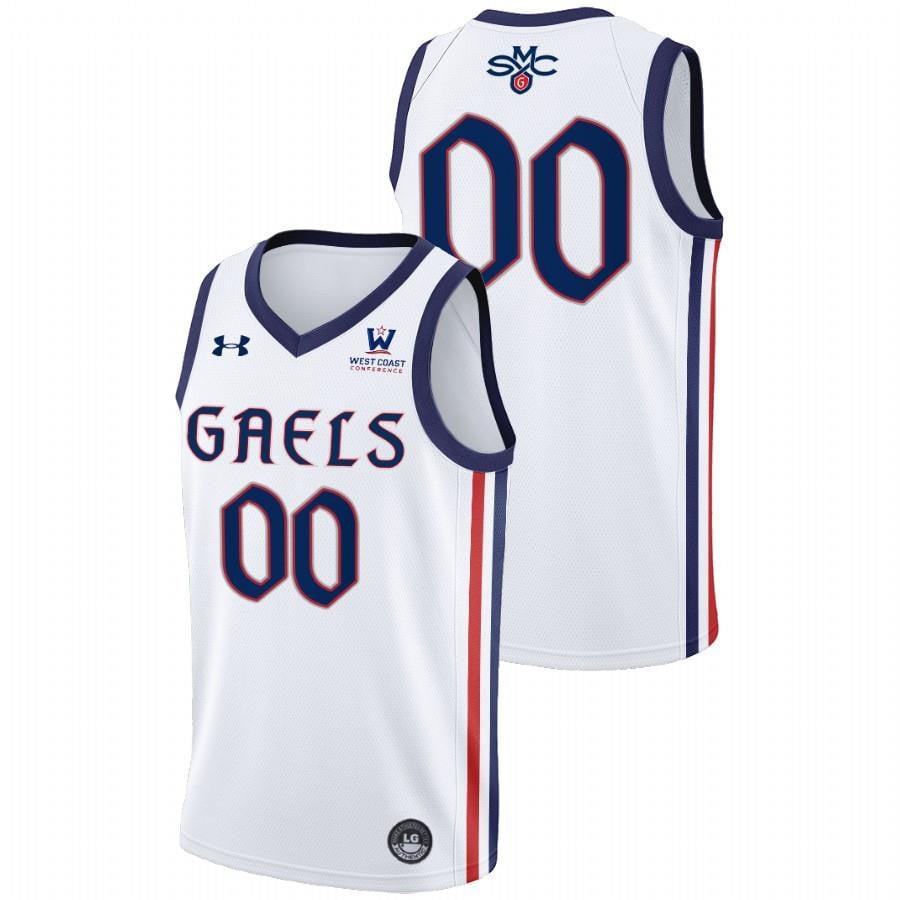 Custom 0 White Saint Mary's Gaels 2022 College NCAA Jersey Men's