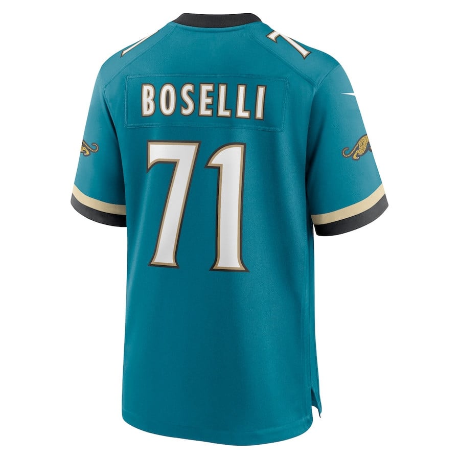 Tony Boselli 71 Jacksonville Jaguars Prowler Throwback Player Game Teal NFL Jersey Men's