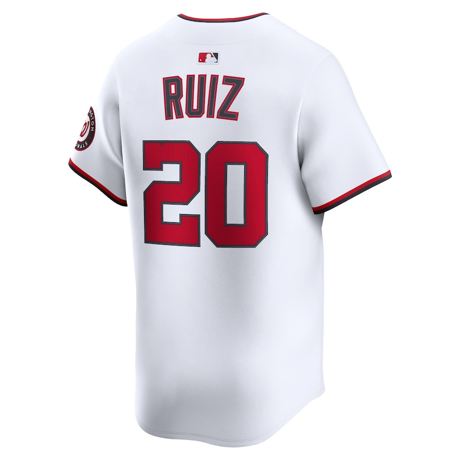 Keibert Ruiz 20 Washington Nationals Alternate Limited Player MMen White MLB Jersey Men's