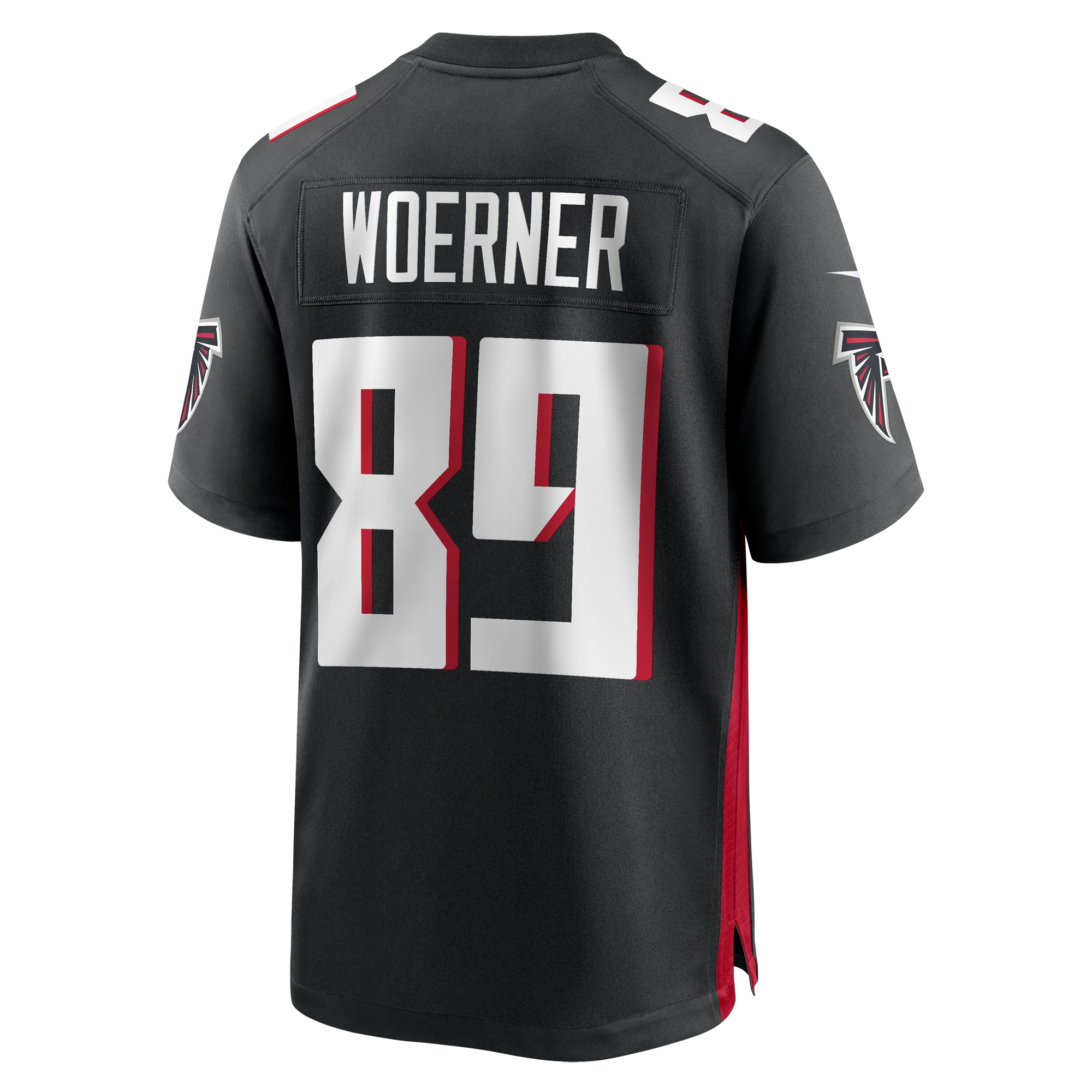 Atlanta Falcons Charlie Woerner Black Game NFL Jersey Men's