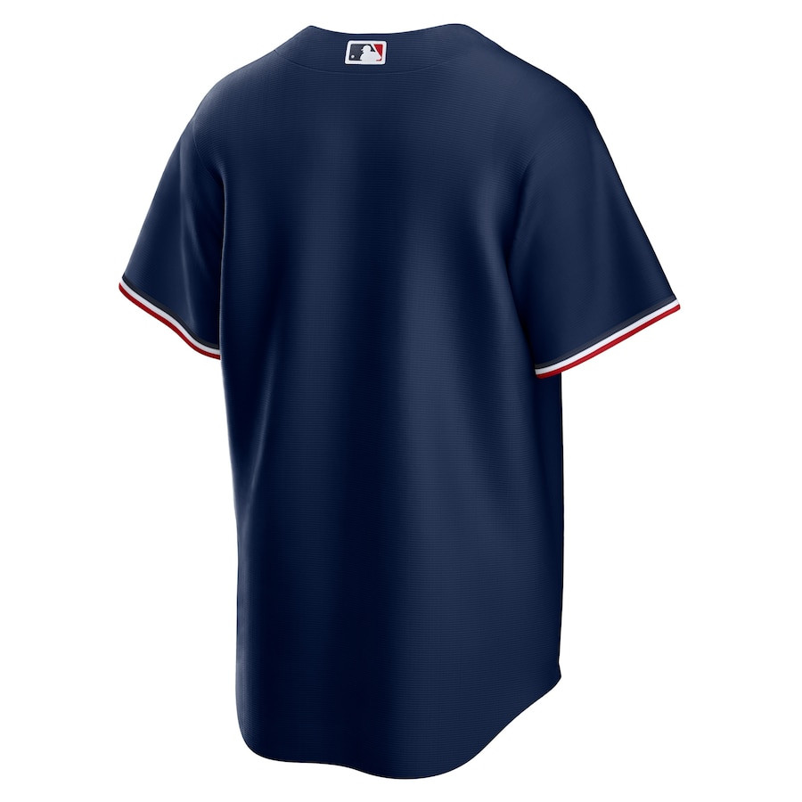 Minnesota Twins Team Logo Alternate Navy MLB Jersey Men's