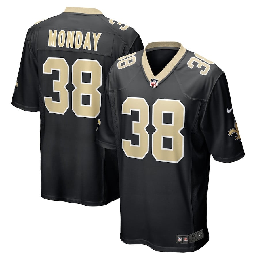 Smoke Monday 38 New Orleans Saints Game Black NFL Jersey Men's