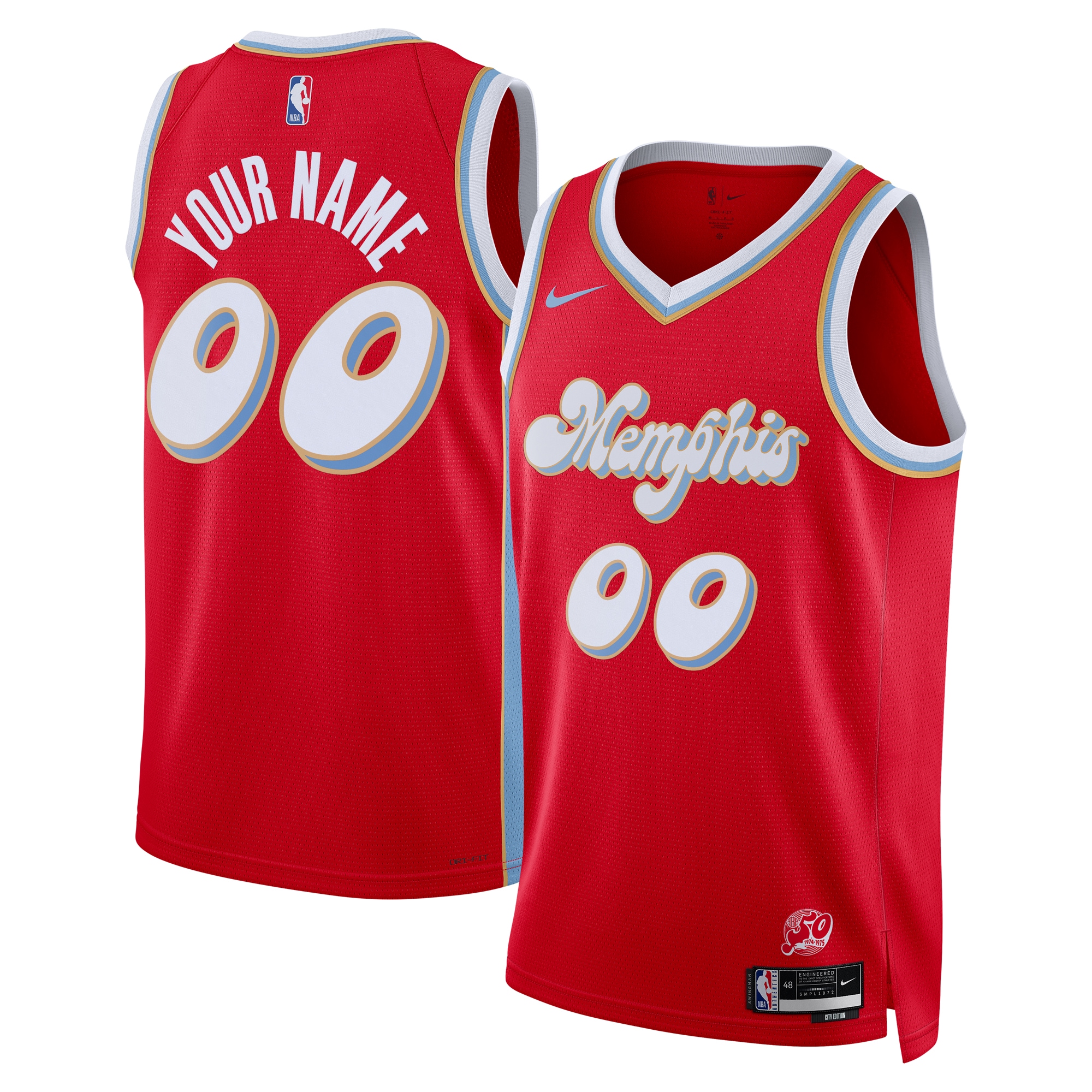 Memphis Grizzlies City Edition Swingman 2024 Custom Unisex NBA Jersey Unisex