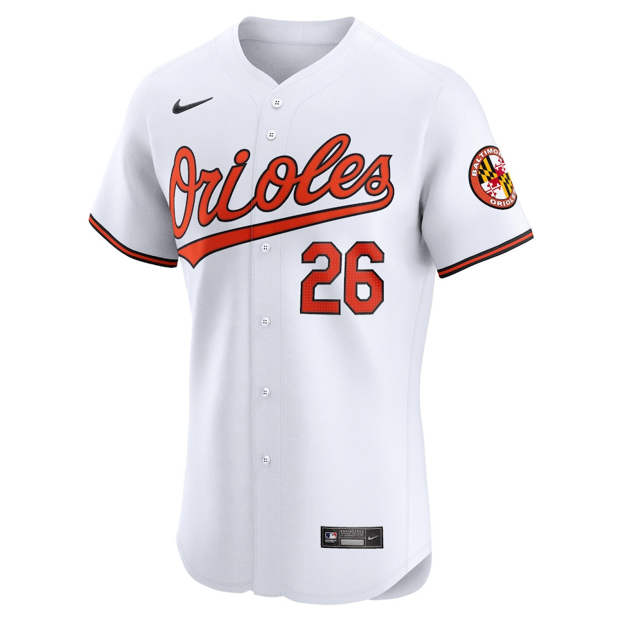 Ryan McKenna 26 Baltimore Orioles Home Elite Player White MLB Jersey Men's
