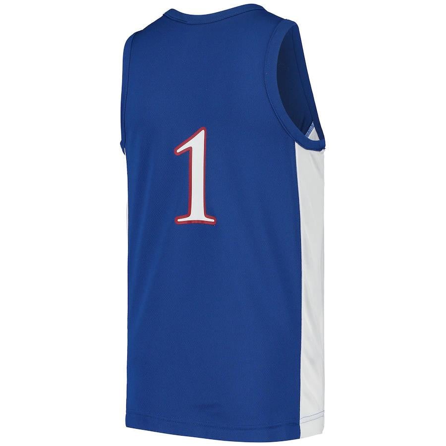 Kansas Jayhawk Game Royal #1 NCAA Jersey Youth