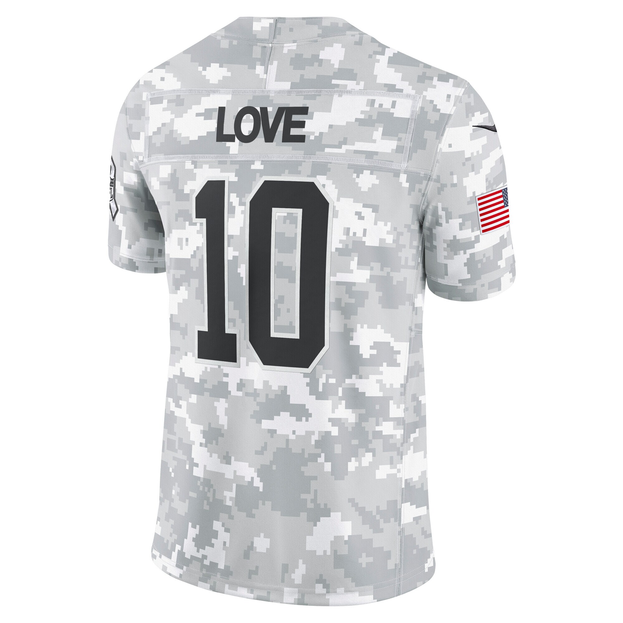 Green Bay Packers Love Arctic Camo 2024 Salute to Service Limited NFL Jersey Men's
