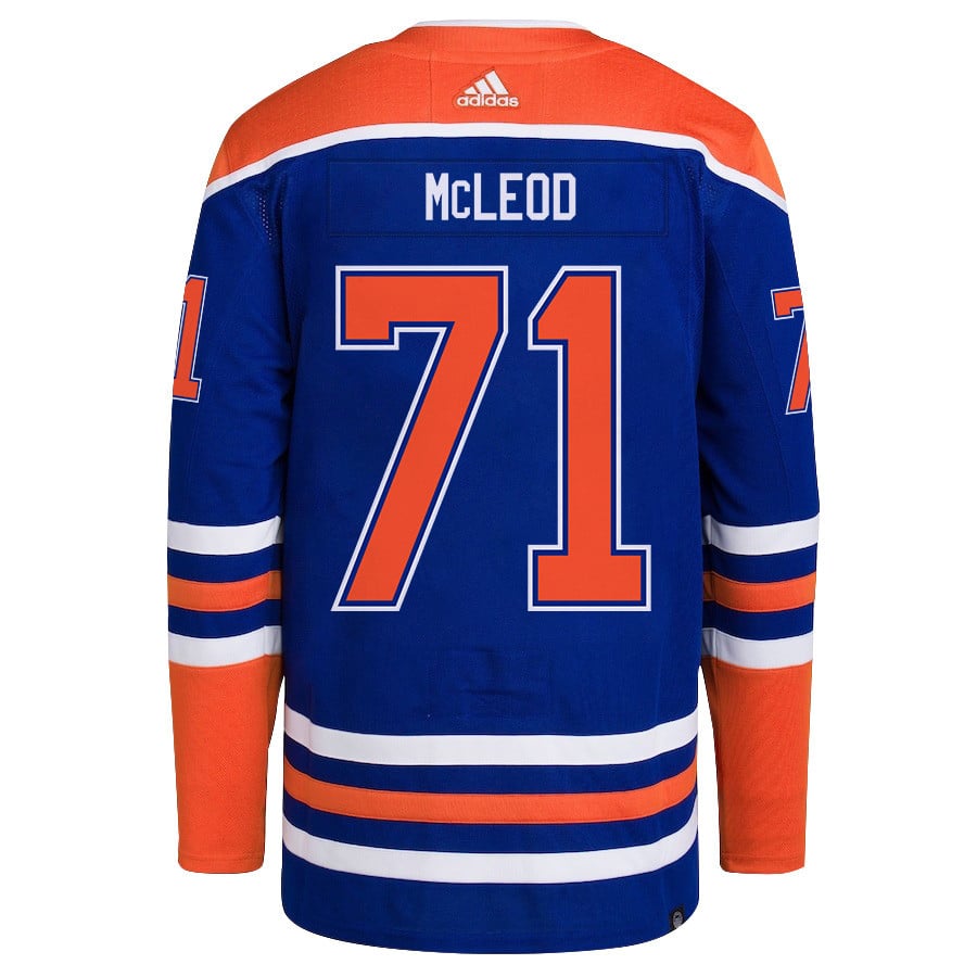 Ryan McLeod 71 Edmonton Oilers 2024 Playoffs Patch Home Men NHL Jersey Men's
