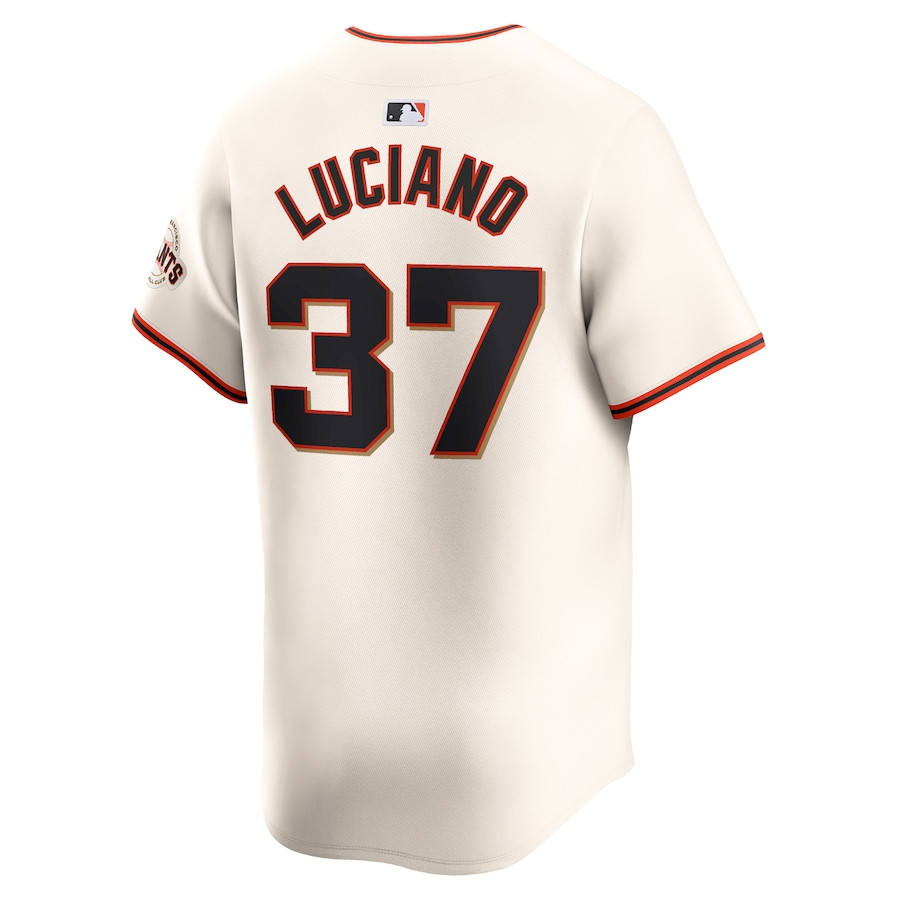 Marco Luciano 37 San Francisco Giants Home Limited Player Cream MLB Jersey Men's