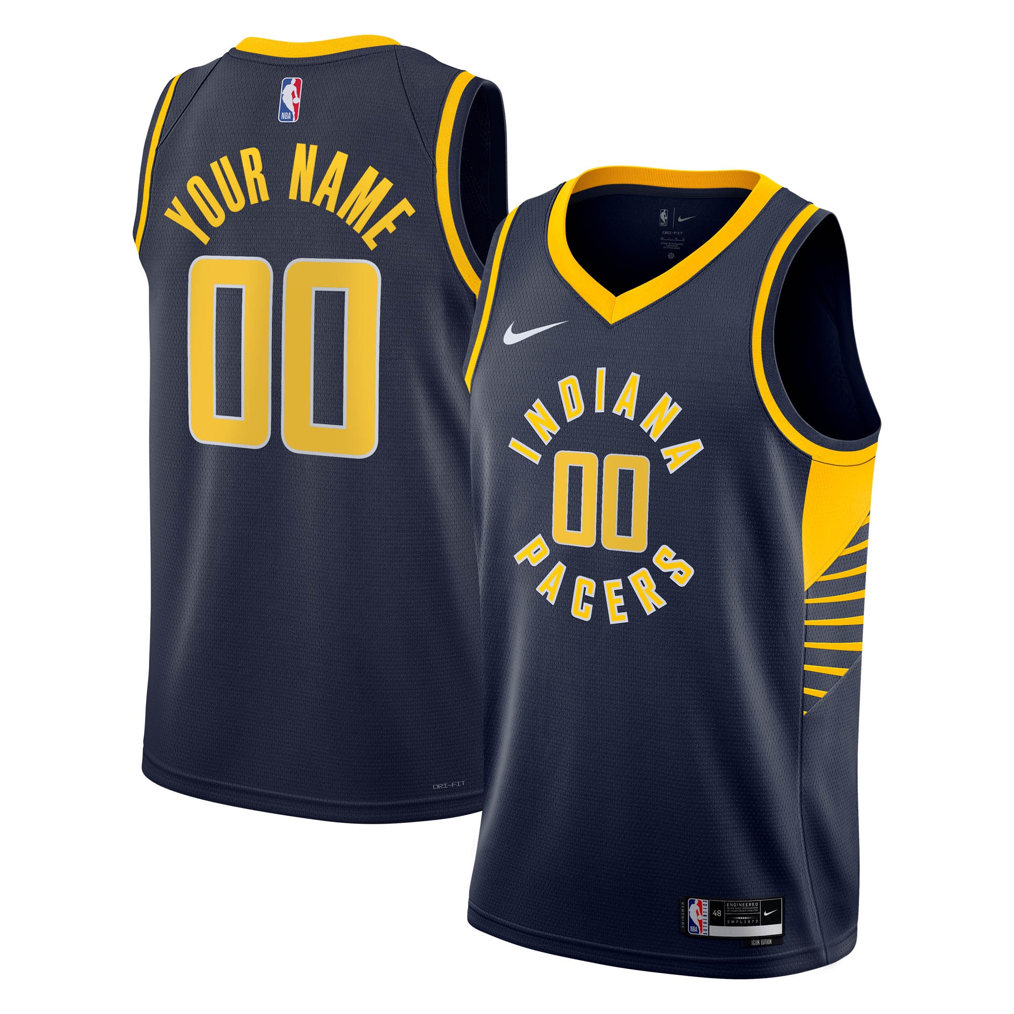 Indiana Pacers Icon Swingman Custom NBA Jersey Youth