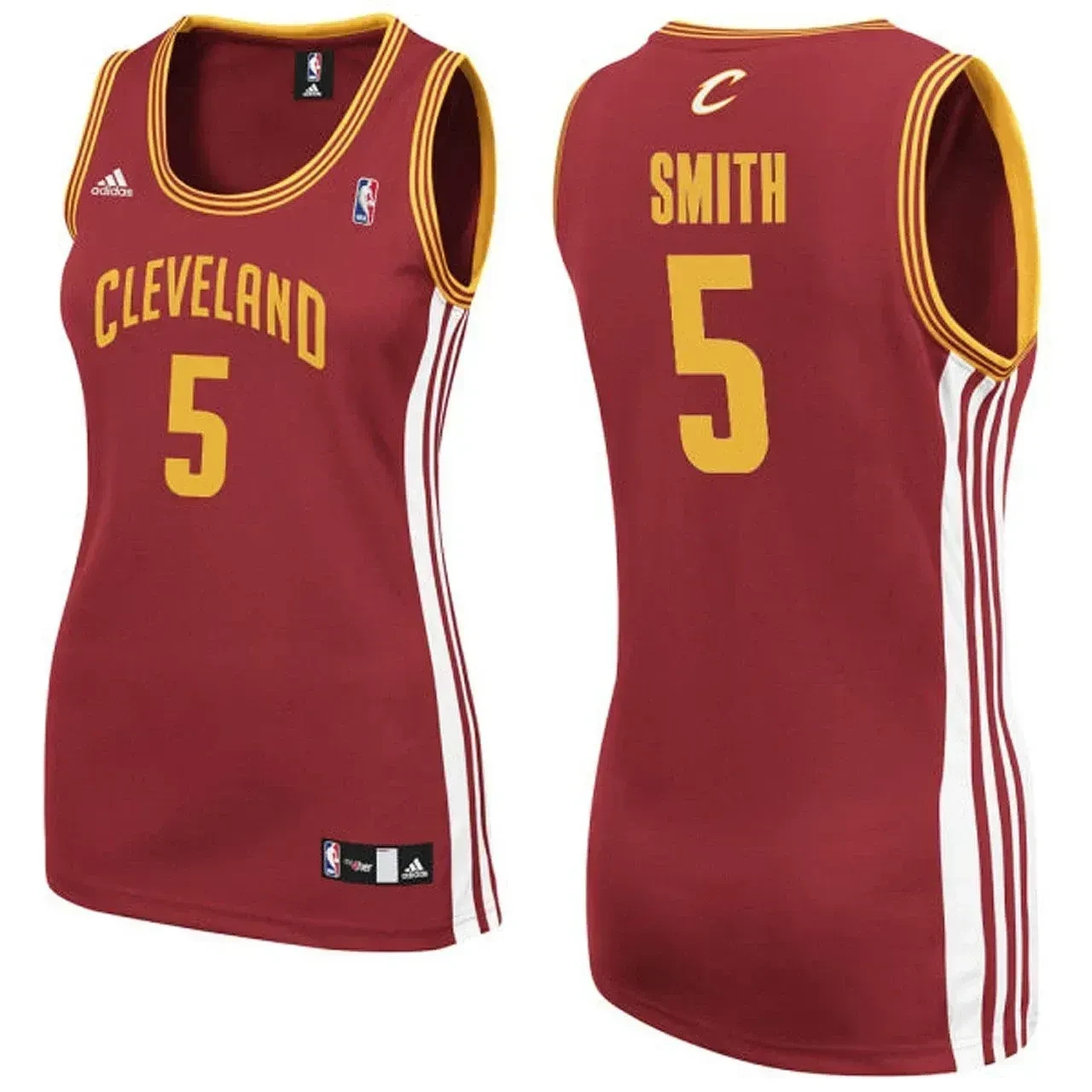J.r. Smith Cleveland Cavaliers 5 Red NBA Jersey Women's