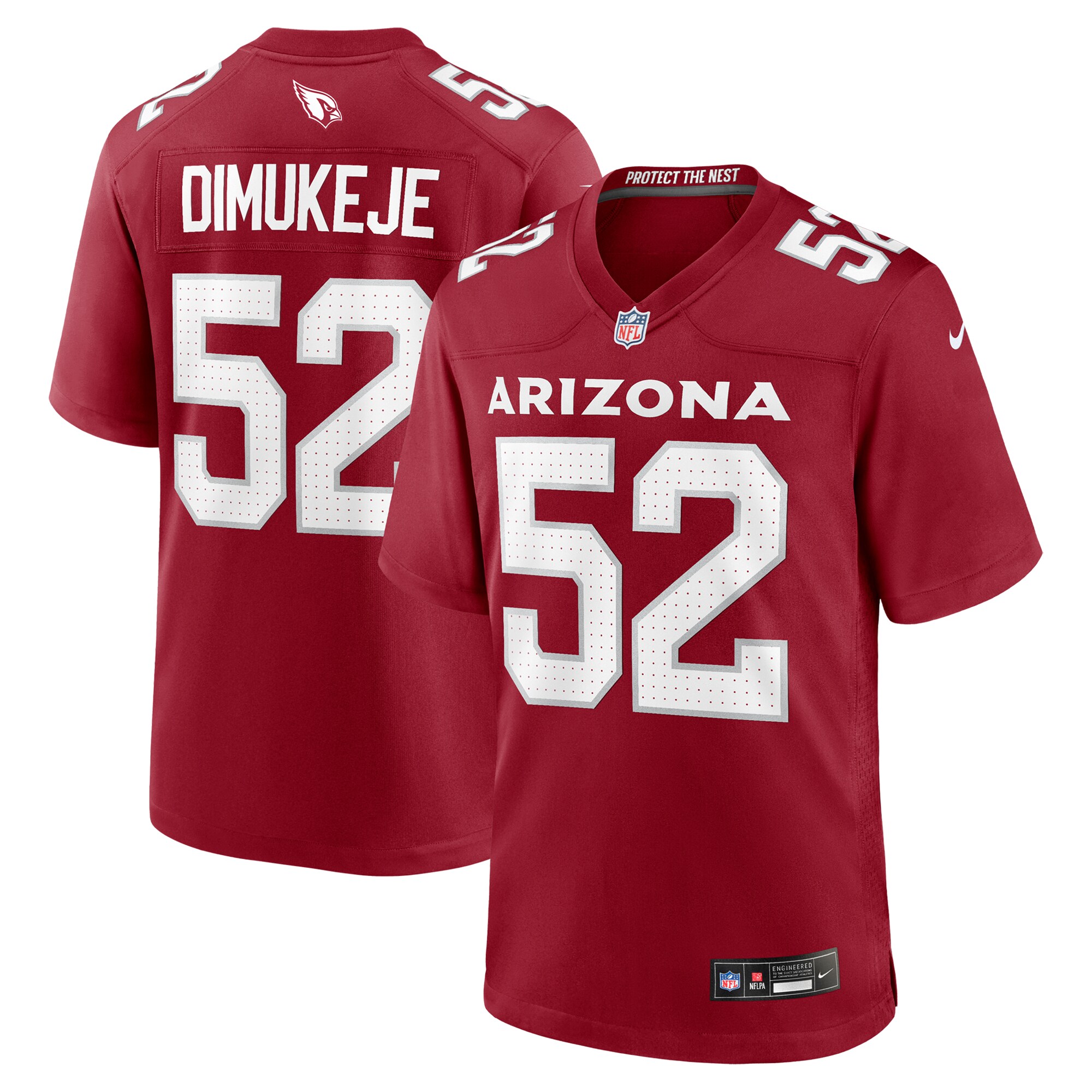 Arizona Cardinals Victor Dimukeje Cardinal Team Game NFL Jersey Men's