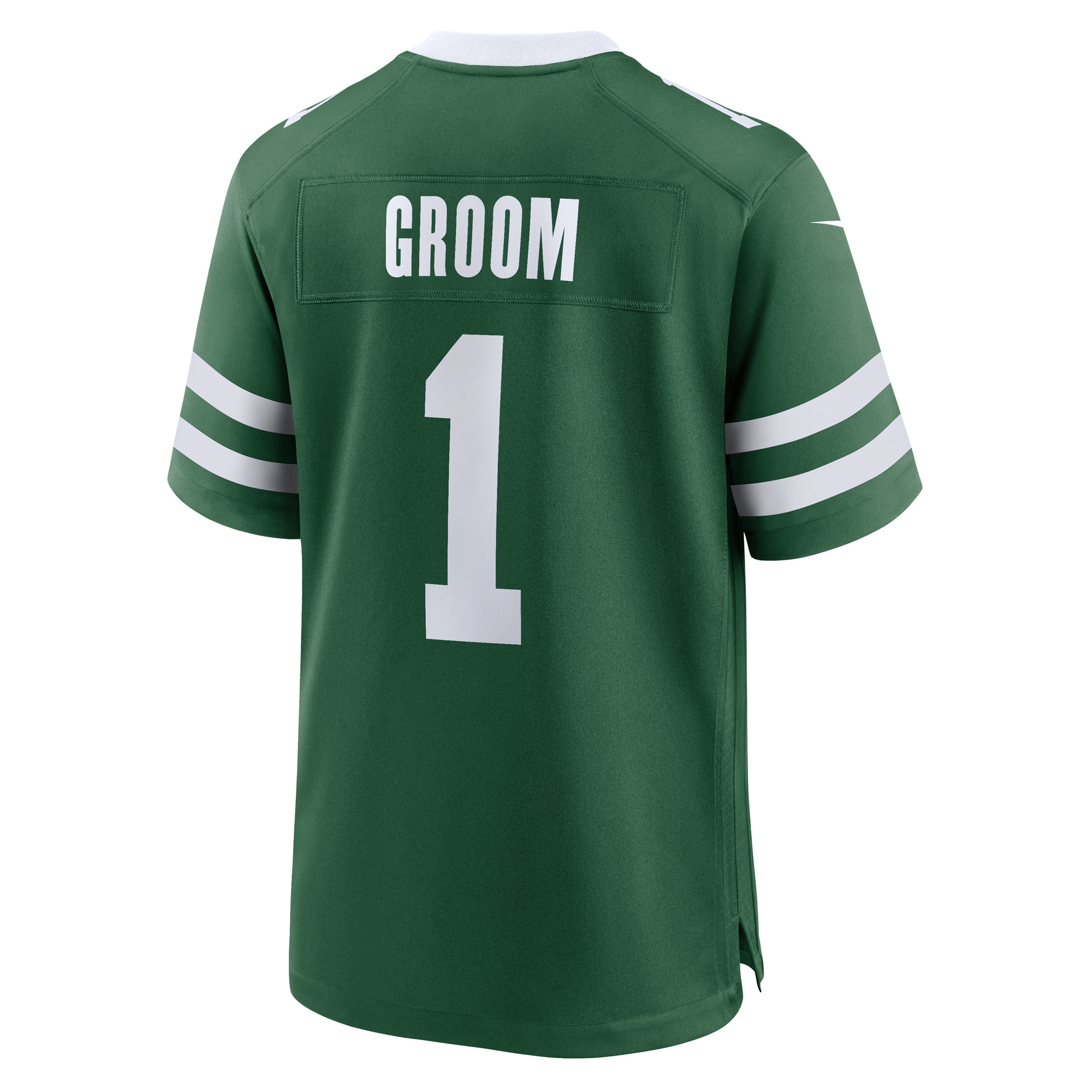 New York Jets Number 1 Groom Legacy Green Game NFL Jersey Men's