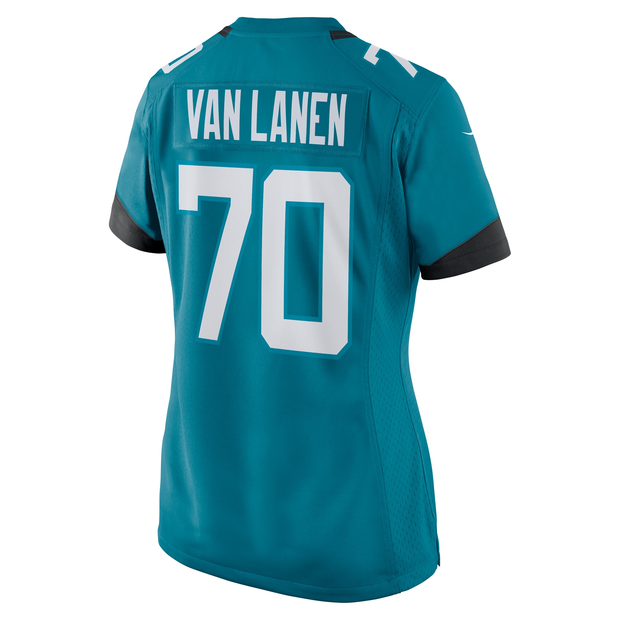 Jacksonville Jaguars Cole Van Lanen Teal Game Player NFL Jersey Women's