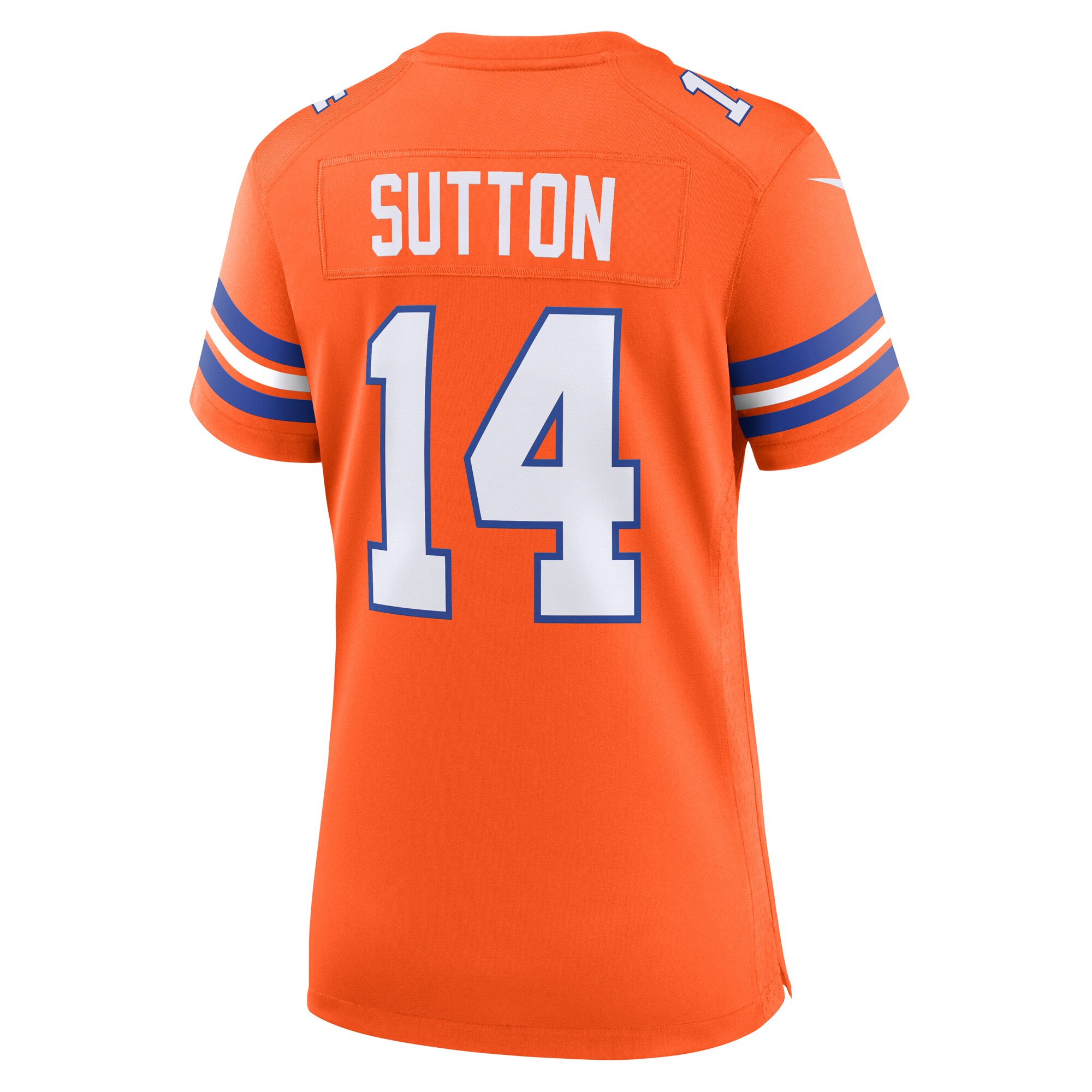Denver Broncos Courtland Sutton Orange Mile High Collection 1977 Throwback Player Game NFL Jersey Women's