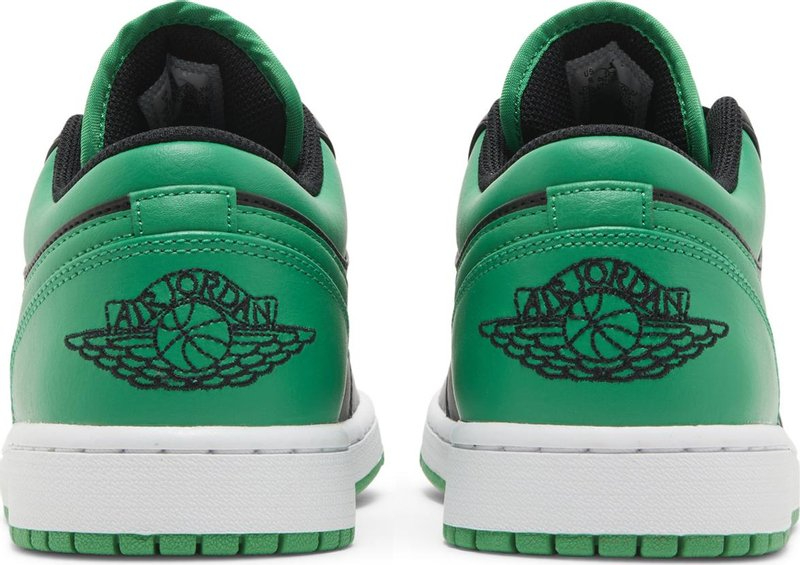 Air Jordan 1 Low Black Lucky Green 553558-065